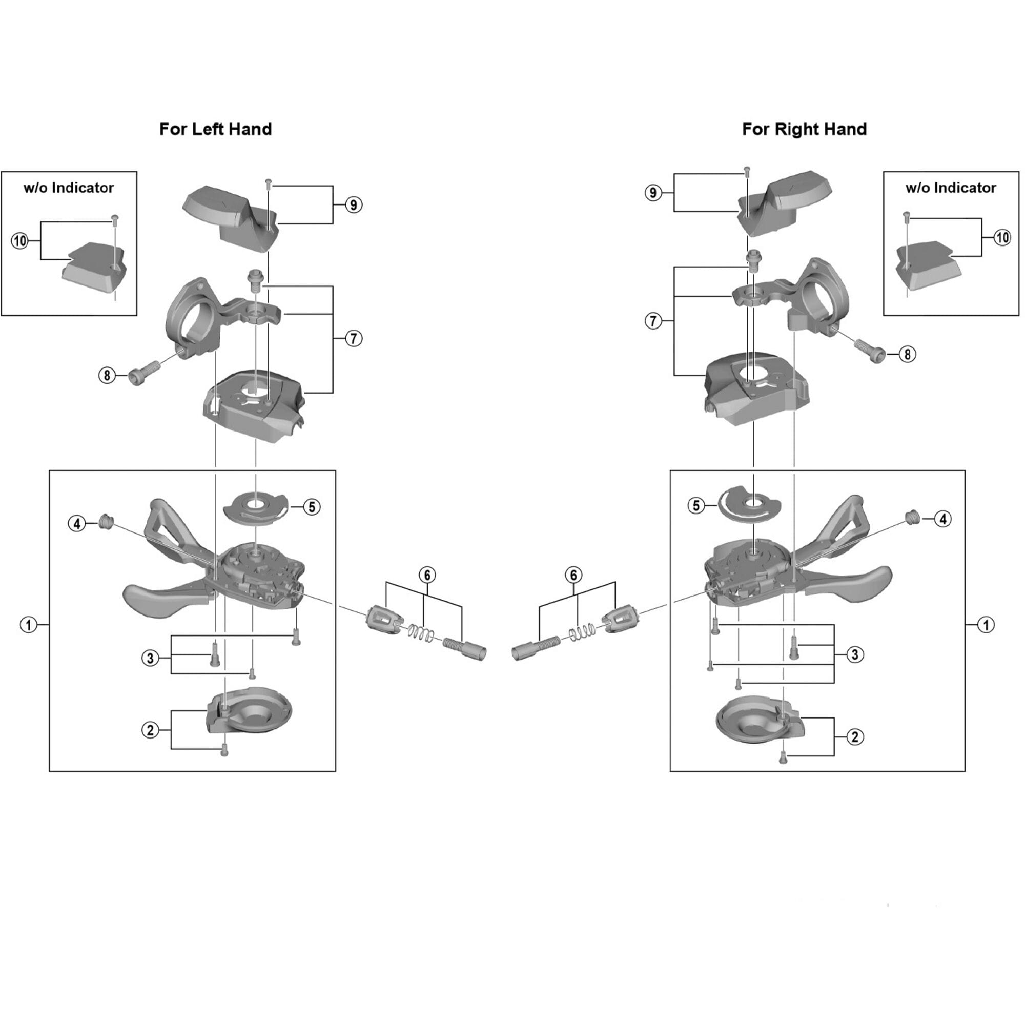 Shimano Spares M7000 left hand base cover unit without indicator type