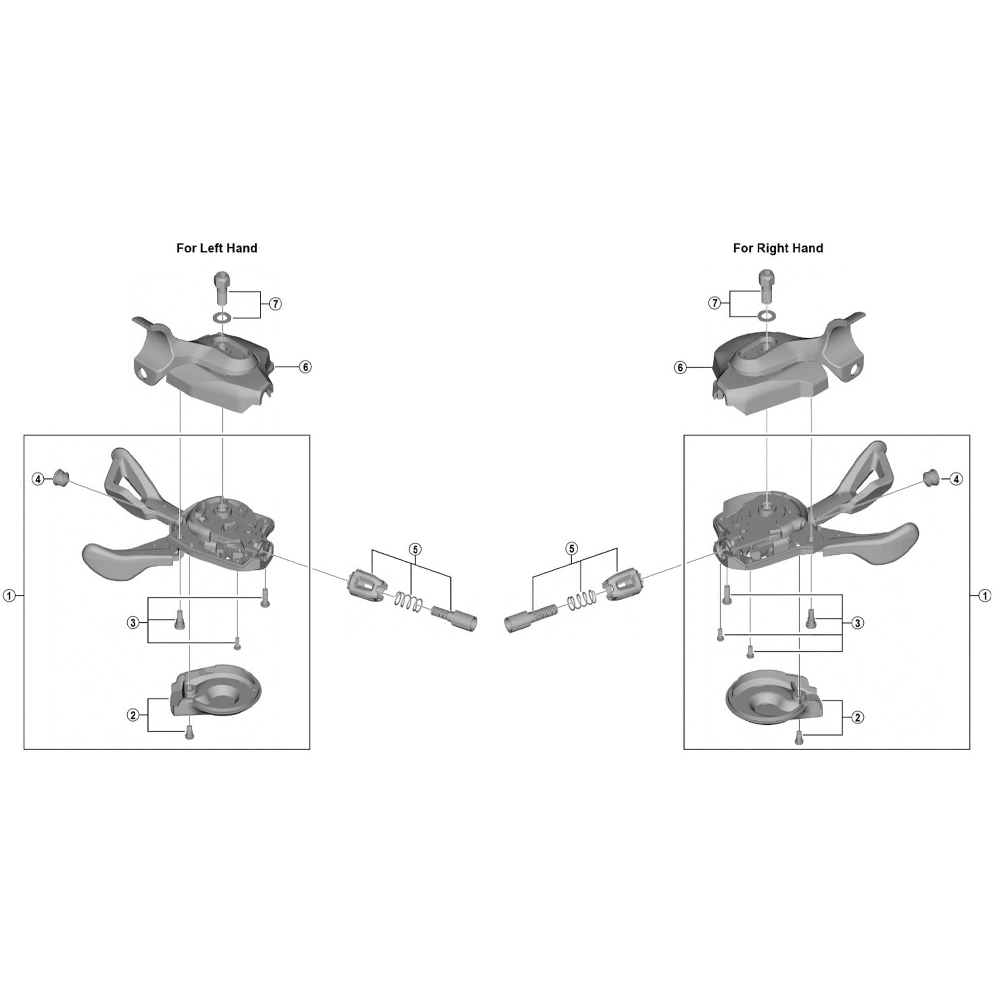 Shimano Spares I left hand base cover fixing screw unit