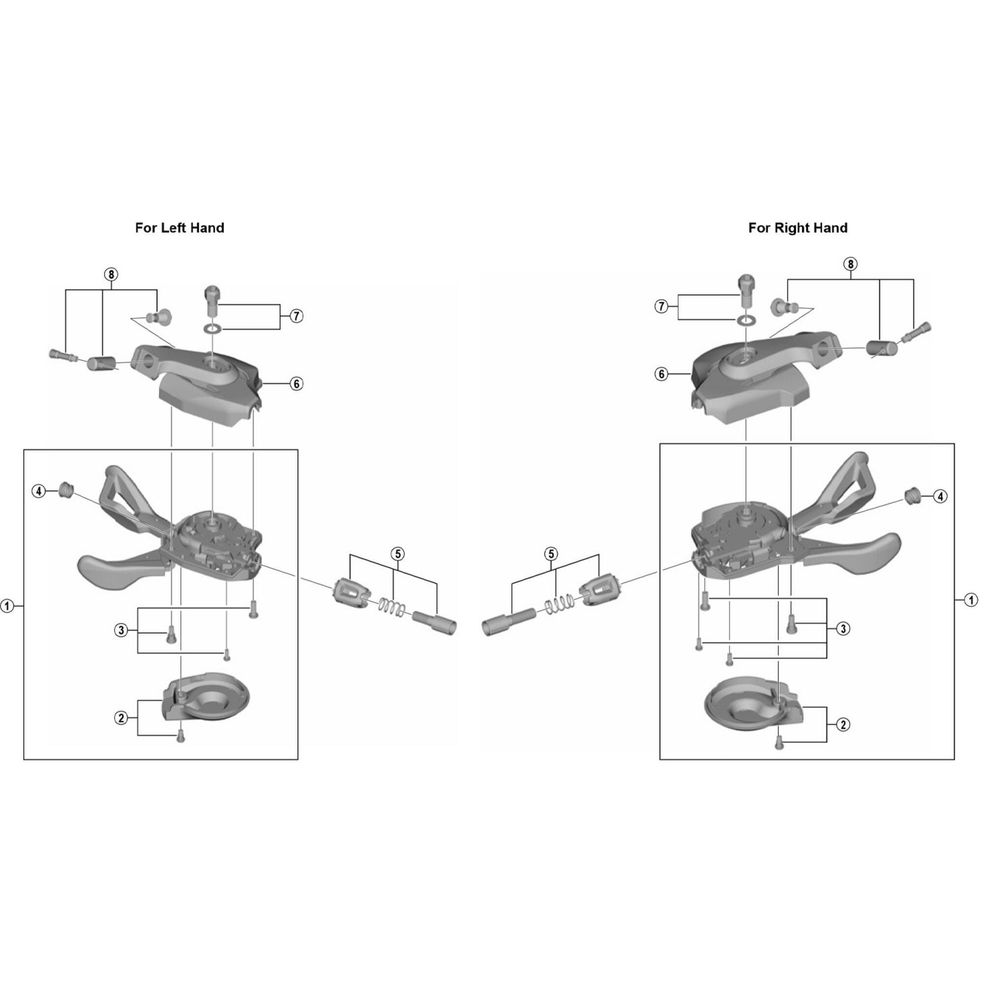 Shimano Spares 10 right hand main lever cover and fixing screw