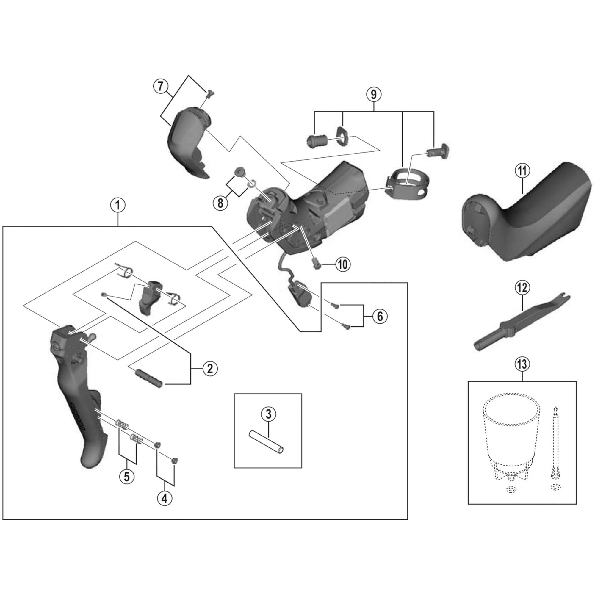 Shimano Spares R785 clamp band unit 23.8, 24.2 mm