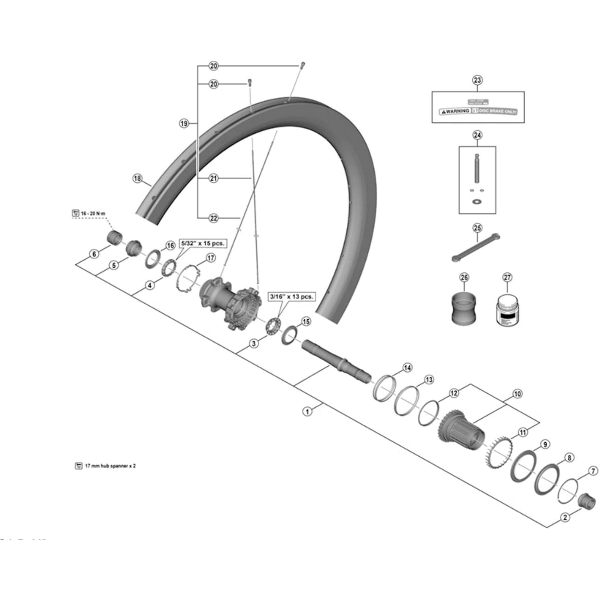 Shimano Spares F valve extension unit