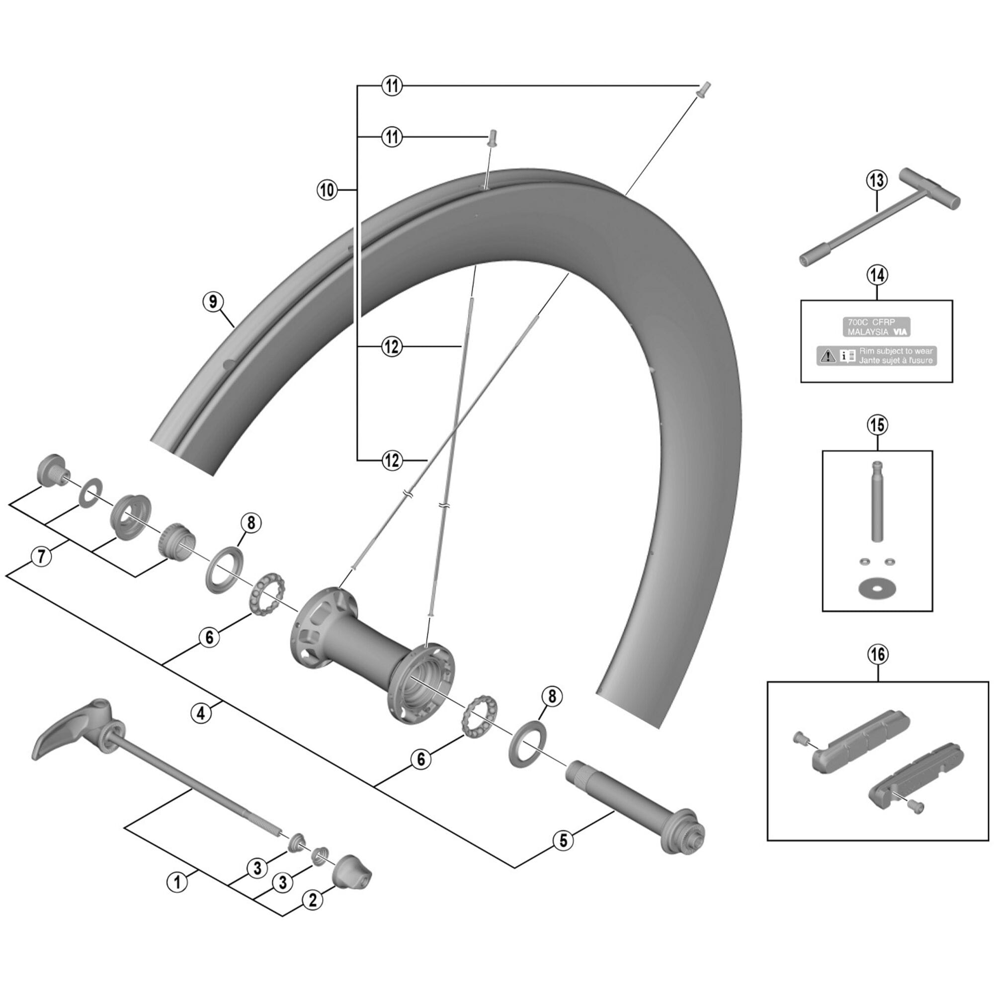 Shimano Spares R left hand spoke, 258.5 mm