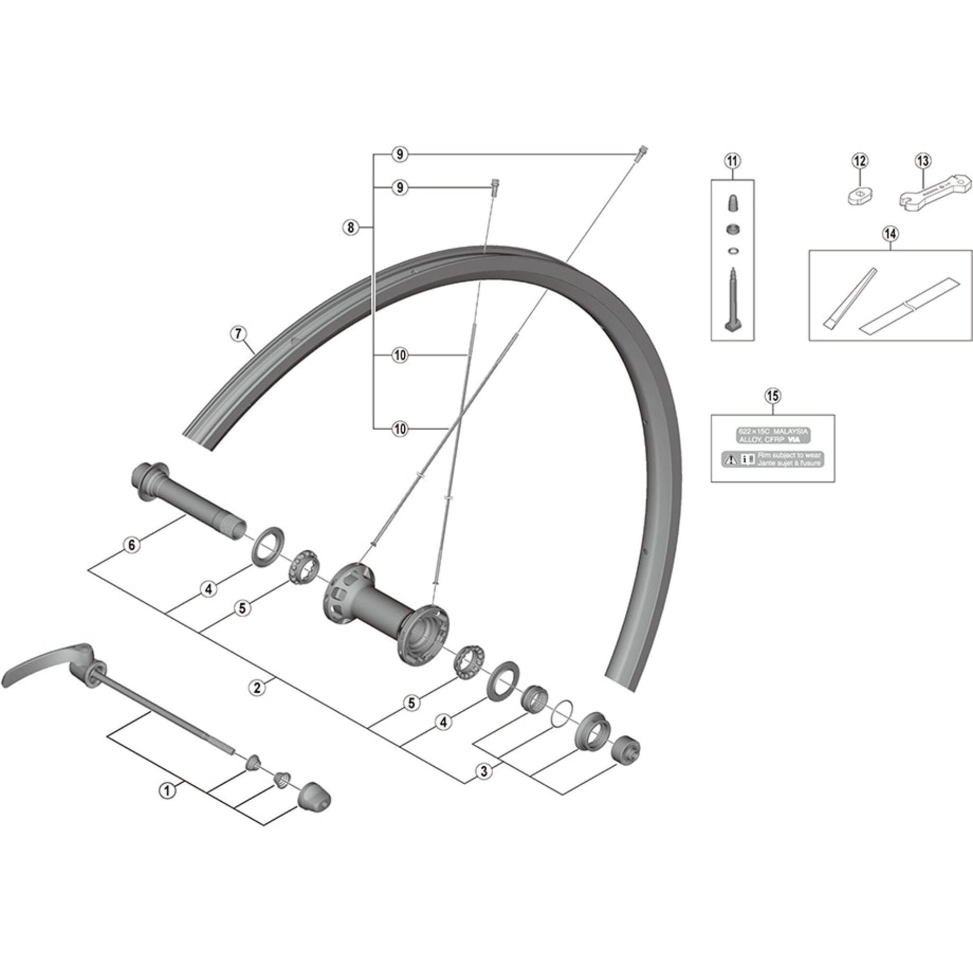 Shimano Spares TL tubeless tape with spatula