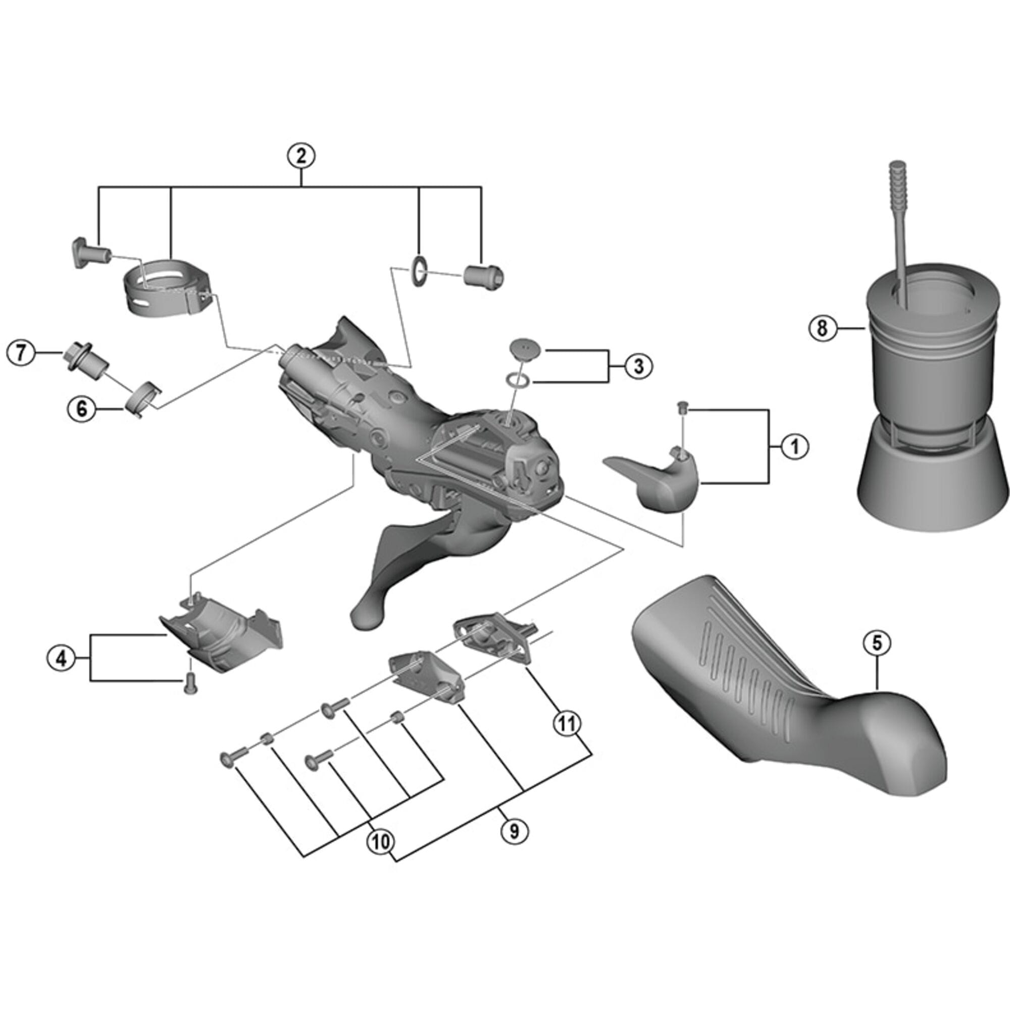 Shimano Spares R9120 bleed screw and O | Power2Cyclering
