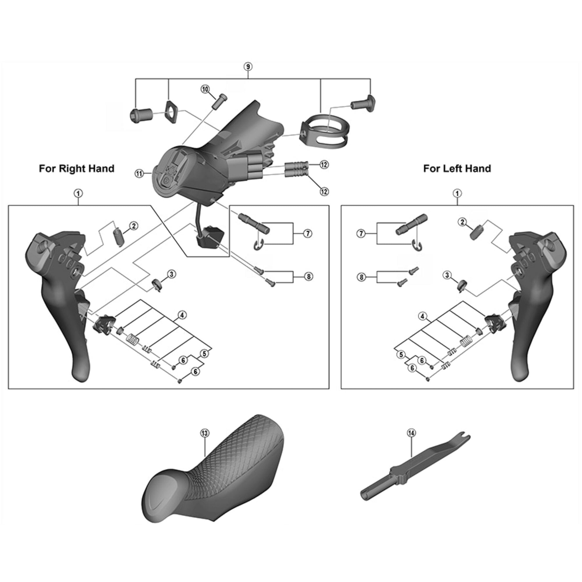 Shimano Spares R9150 right hand button unit