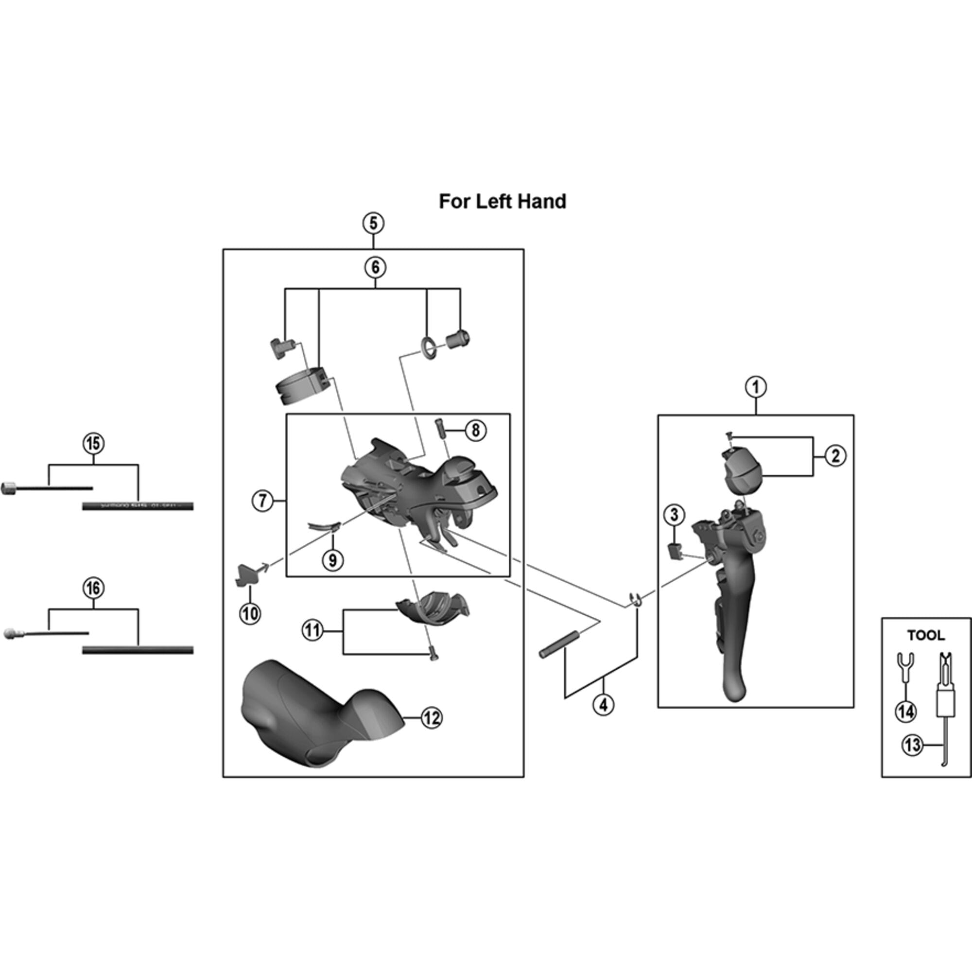 Shimano Spares R2030 left hand name plate and screw