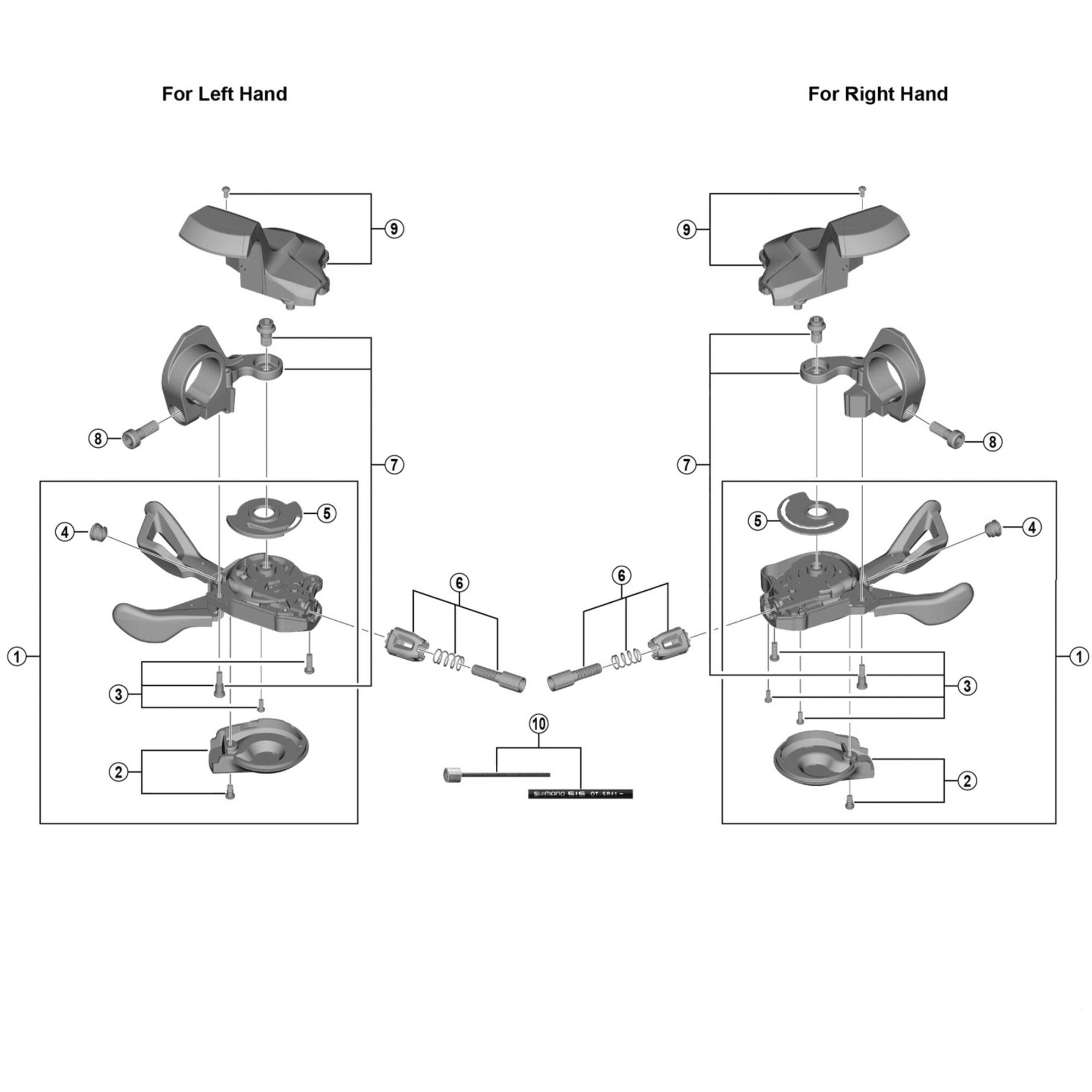 Shimano Spares T6000 right hand main lever cover and fixing screw