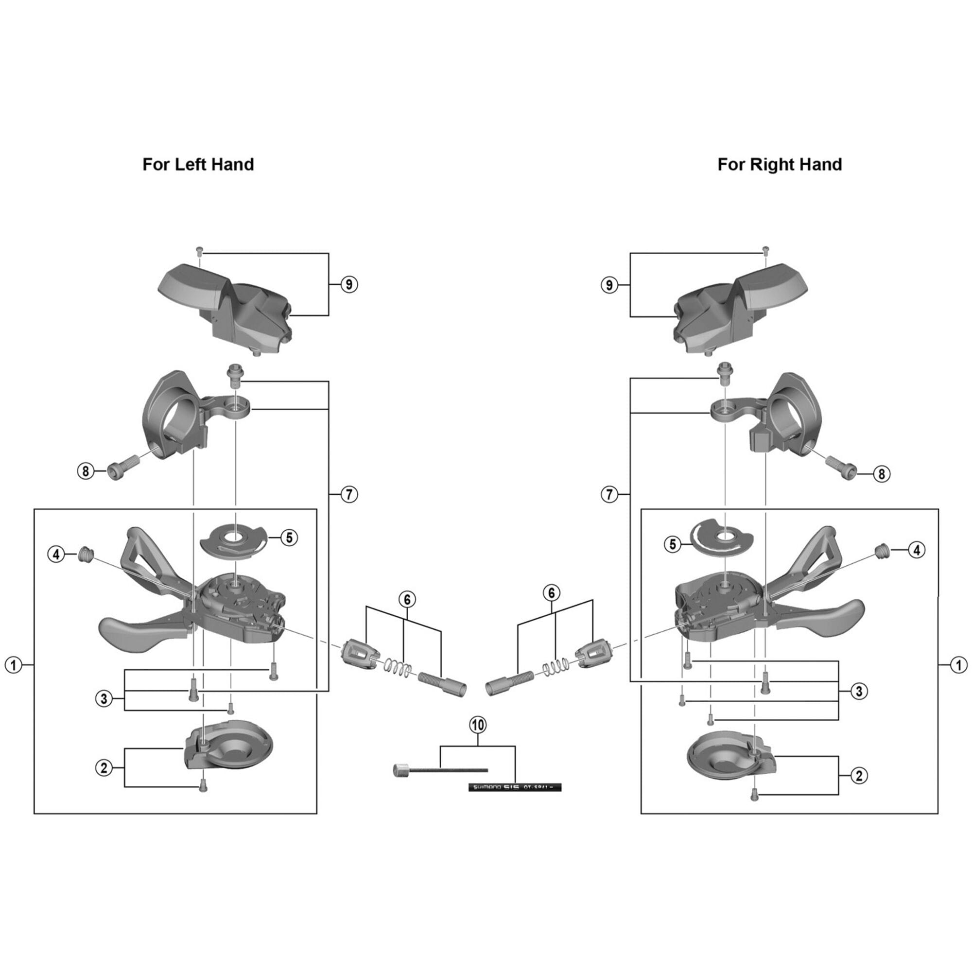 Shimano Spares T6000 left hand main lever cover and fixing screw