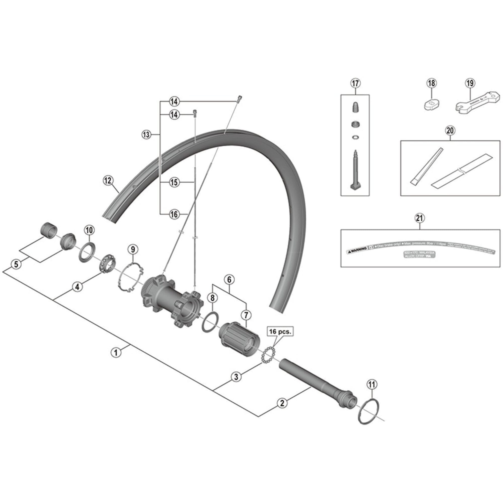 Shimano Spares F12 valve unit
