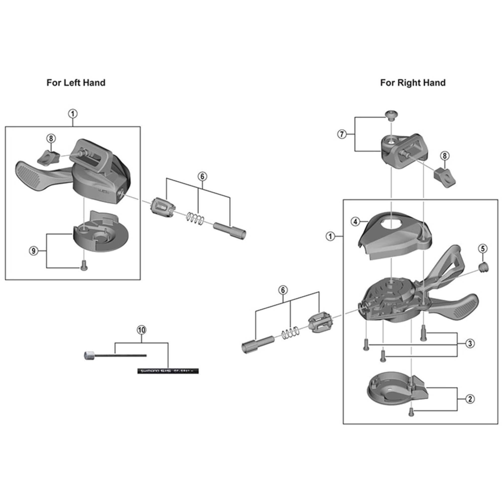 Shimano Spares M7100 right hand base case cover fixing screw unit