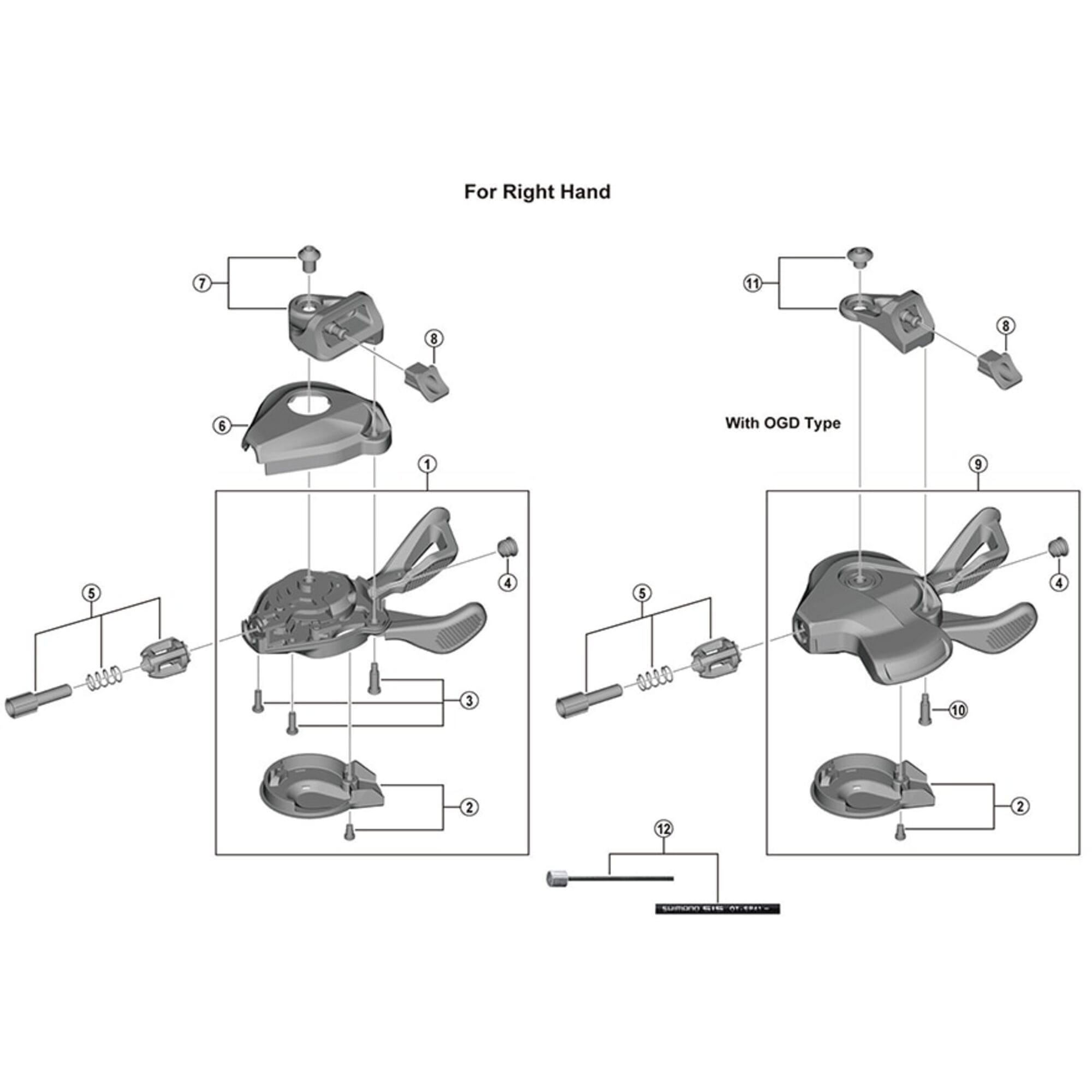Shimano Spares I right hand cover unit