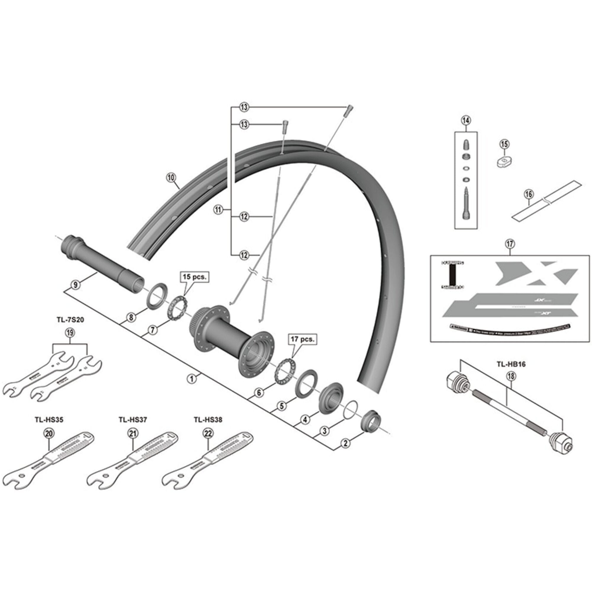 Shimano Spares 275 spoke, 274 mm