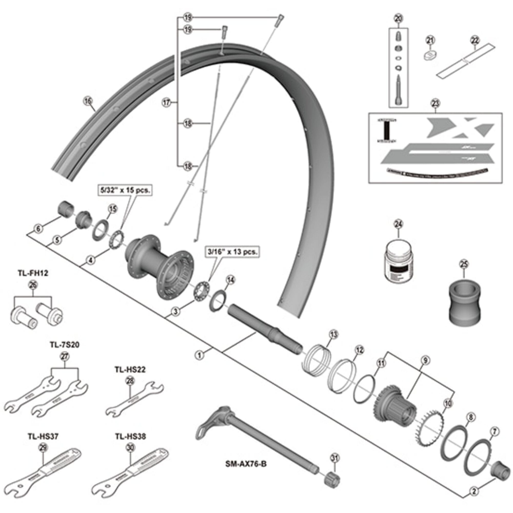 Shimano Spares 275 spoke, 269.5 mm