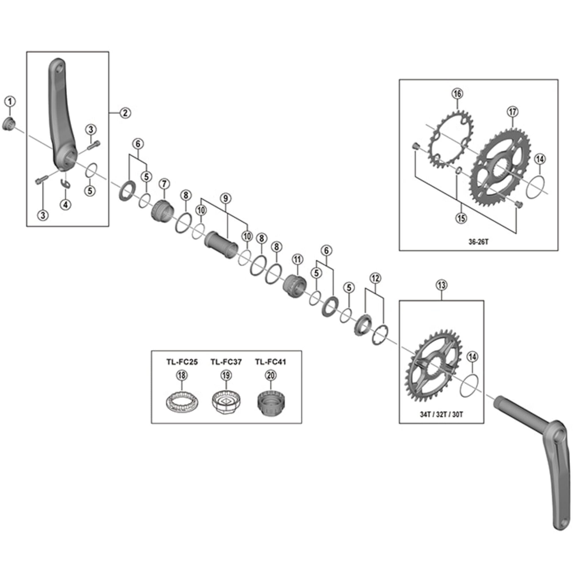 Shimano Spares M7100 gear fixing bolts, pack of 4