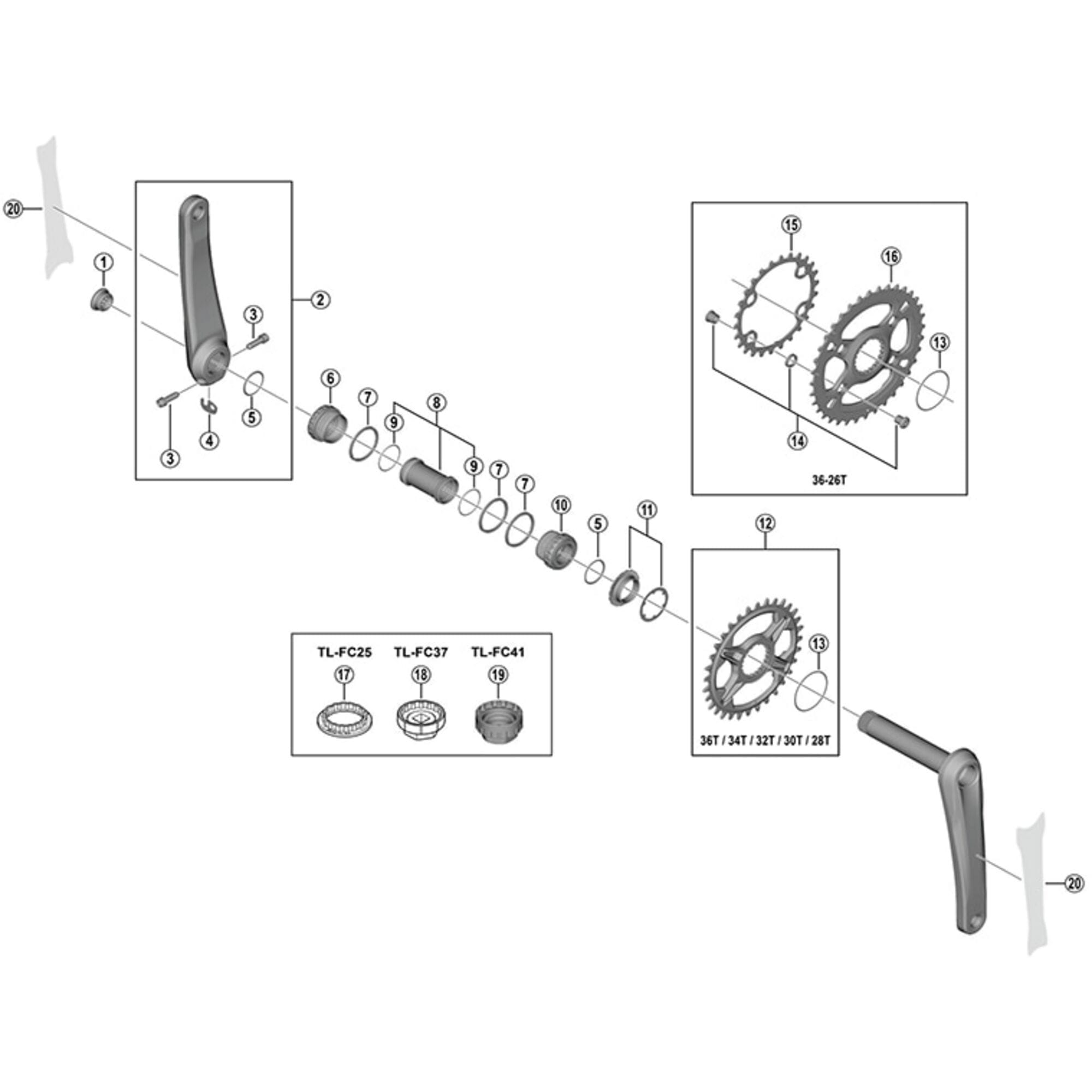Shimano Spares CRM85 spacer