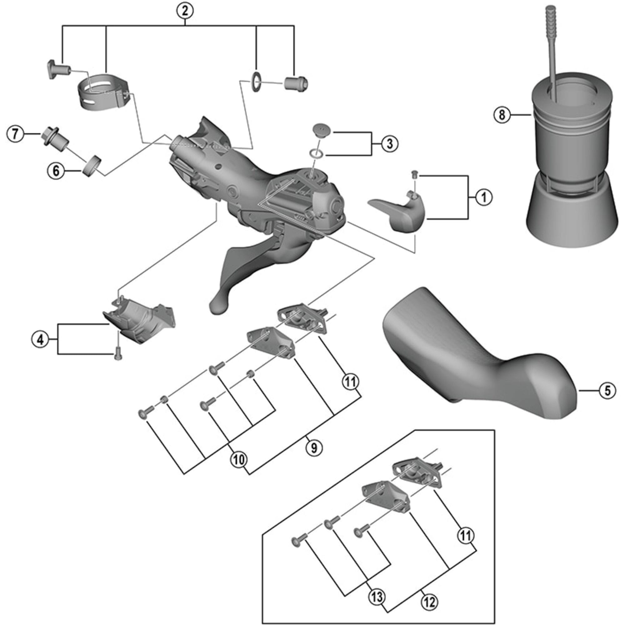 Shimano Spares 4720 left hand name plate and fixing screw