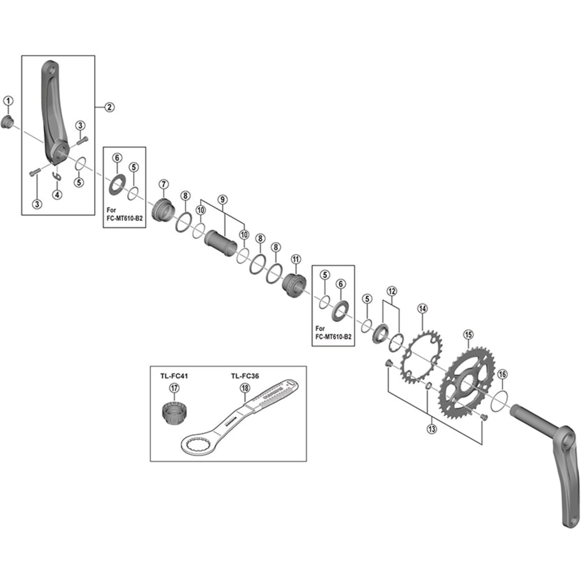 Shimano Spares M610 gear fixing bolt unit, pack of 4