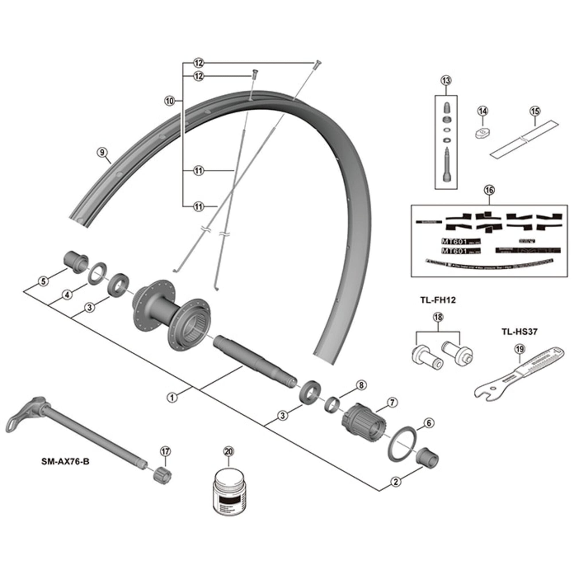 Shimano Spares 29 spoke, 286.5 mm