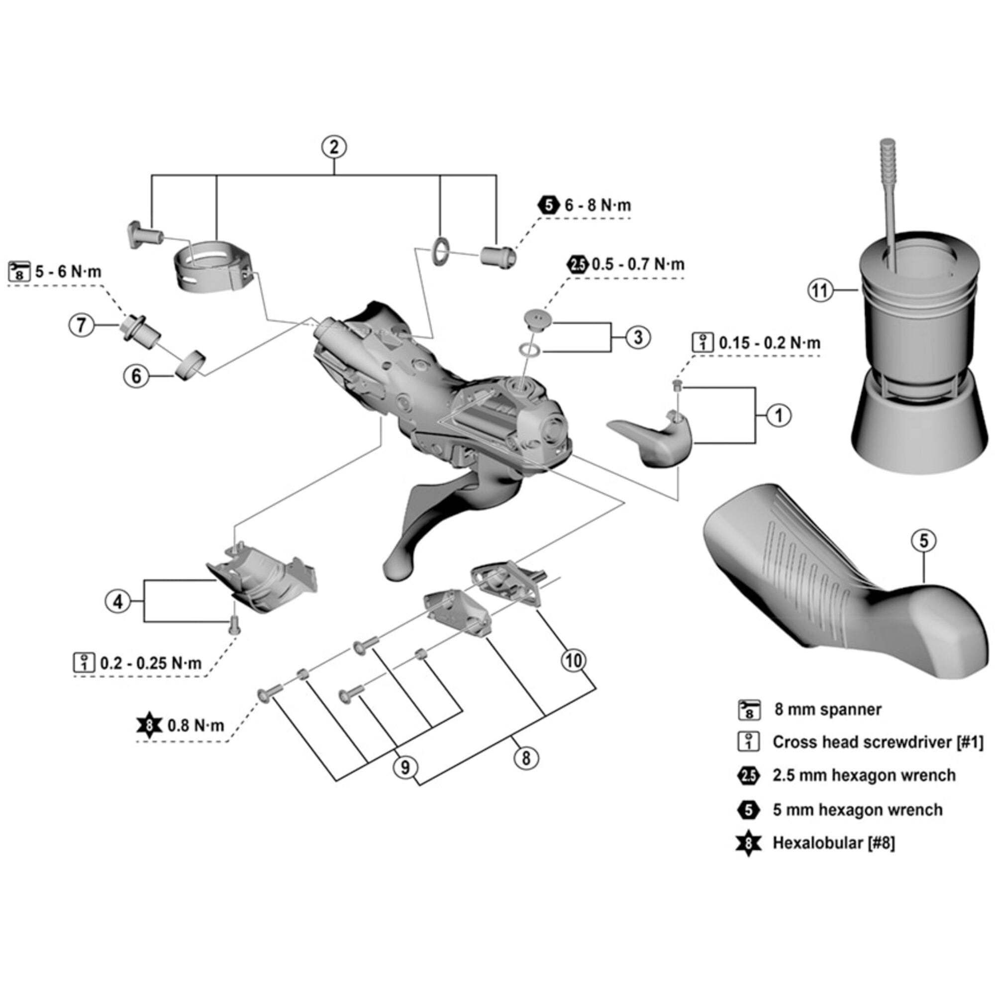 Shimano Spares R9270 Bleed screw and O | Power2Cyclering