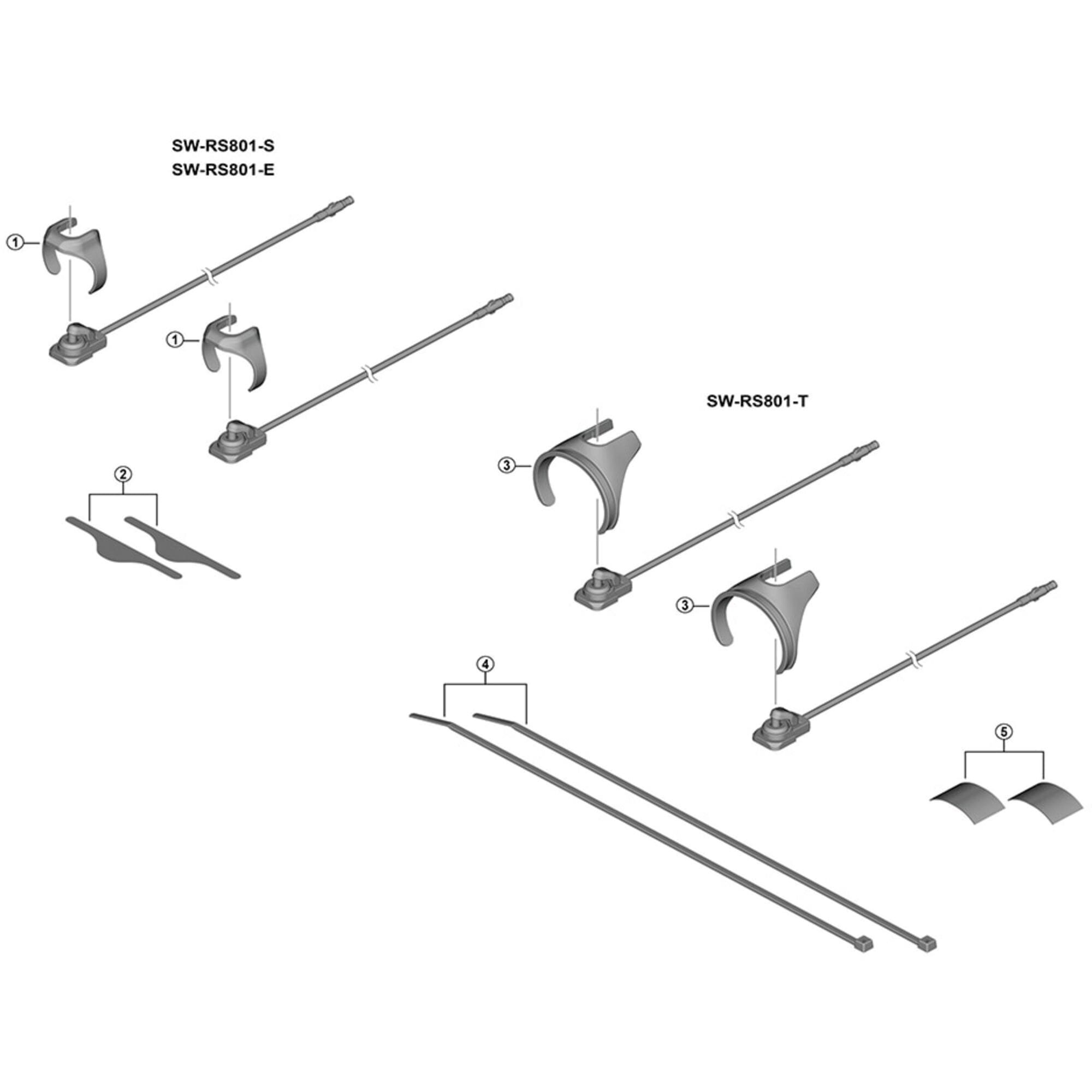 Shimano Spares RS801 rubber sheet, pack of 2