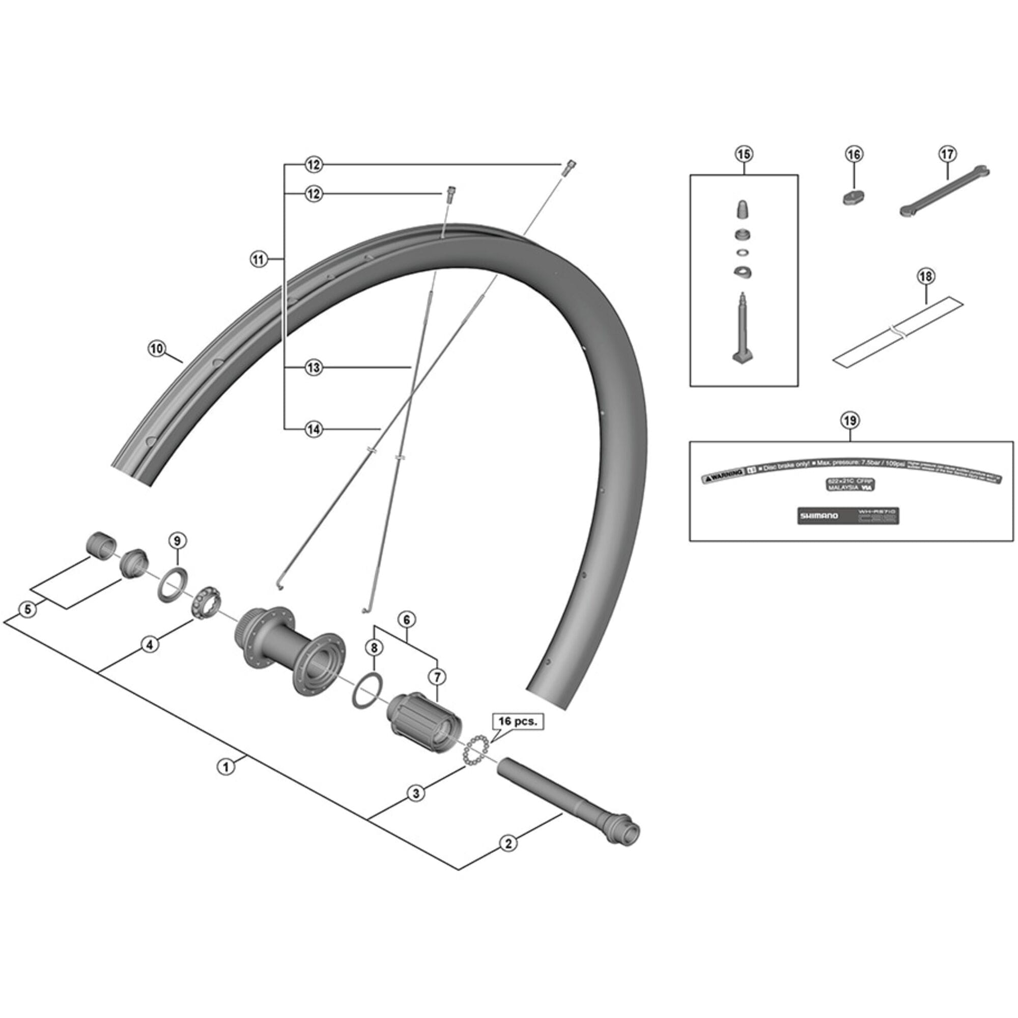 Shimano Spares F valve unit