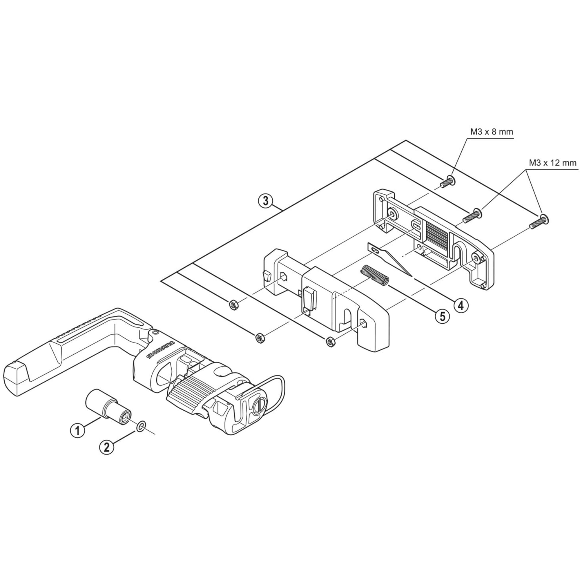Shimano Workshop BH62 hose cutter bolt and nut set