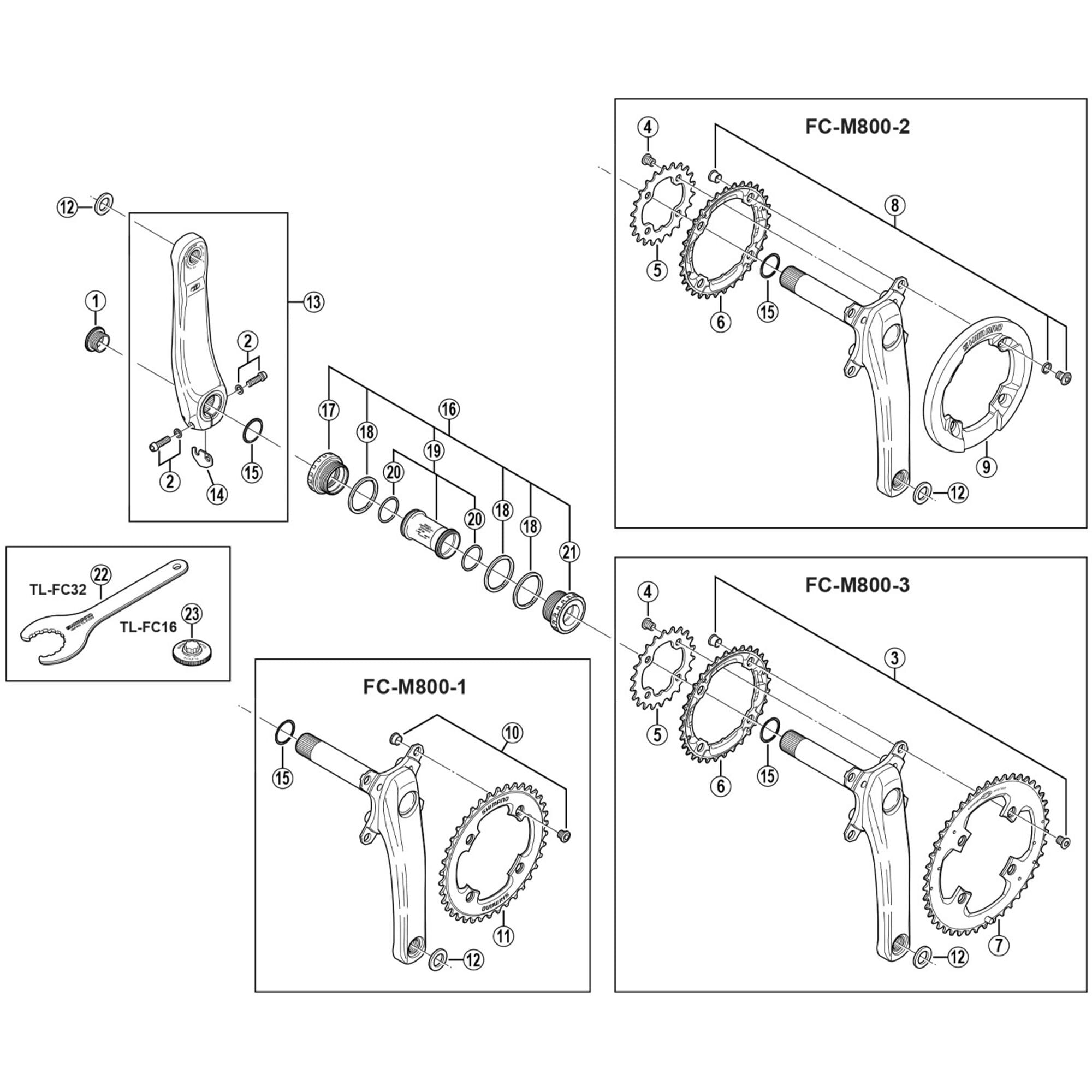 Shimano Spares M800 bash guard
