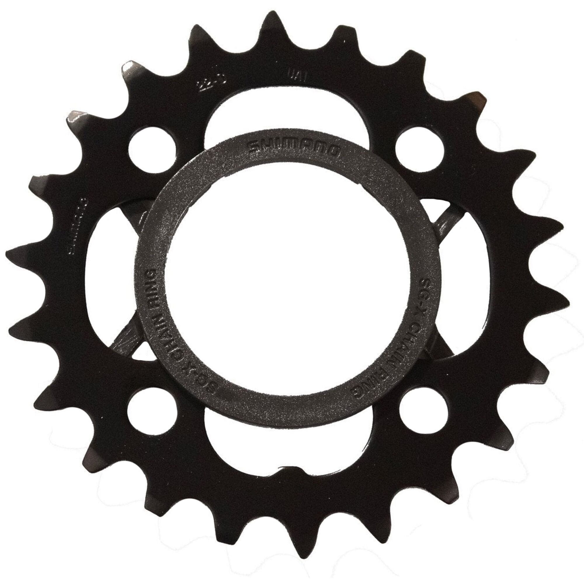 Shimano Acera M391 Acera 9 speed inner chainring, 22T, black with chain protector