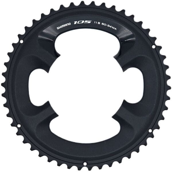 Shimano 105 5800 105 11 speed outer chainring 50T | Power2CycleMA, for 50/34T, black