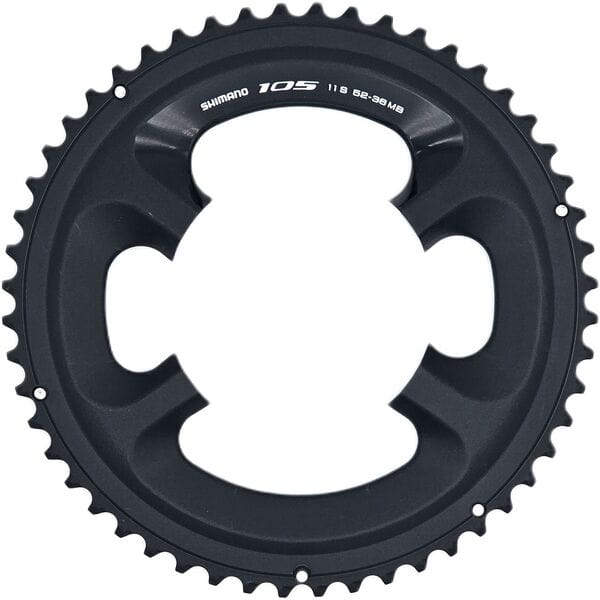 Shimano 105 5800 105 11 speed outer chainring 52T | Power2CycleMB, for 52/36T, black