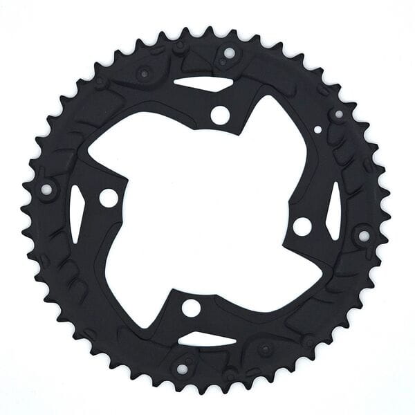 Shimano Alivio T4060 Alivio 9 speed triple outer chainring for c/guard, 48T, black