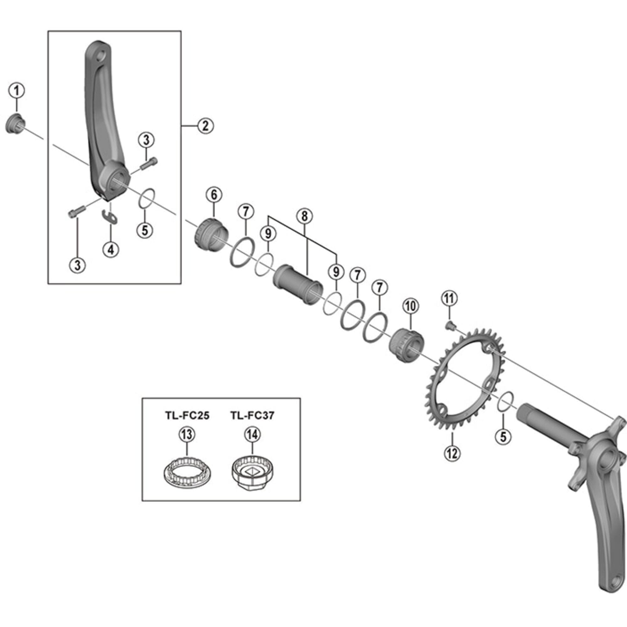 Shimano Spares 2 gear fixing bolt, M8 x 8.5 mm, pack of 4