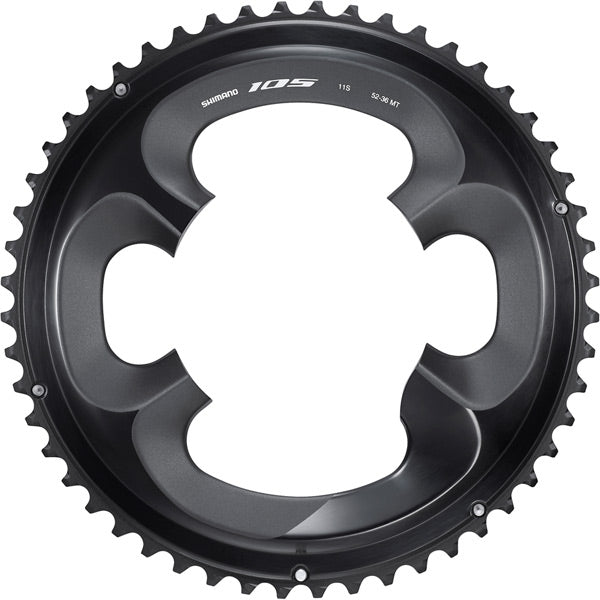 Shimano 105 R7000 105 11 speed outer chainring, 52T | Power2CycleMT, black