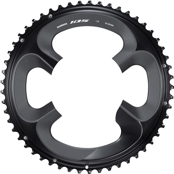 Shimano 105 R7000 105 11 speed outer chainring, 53T | Power2CycleMW, black