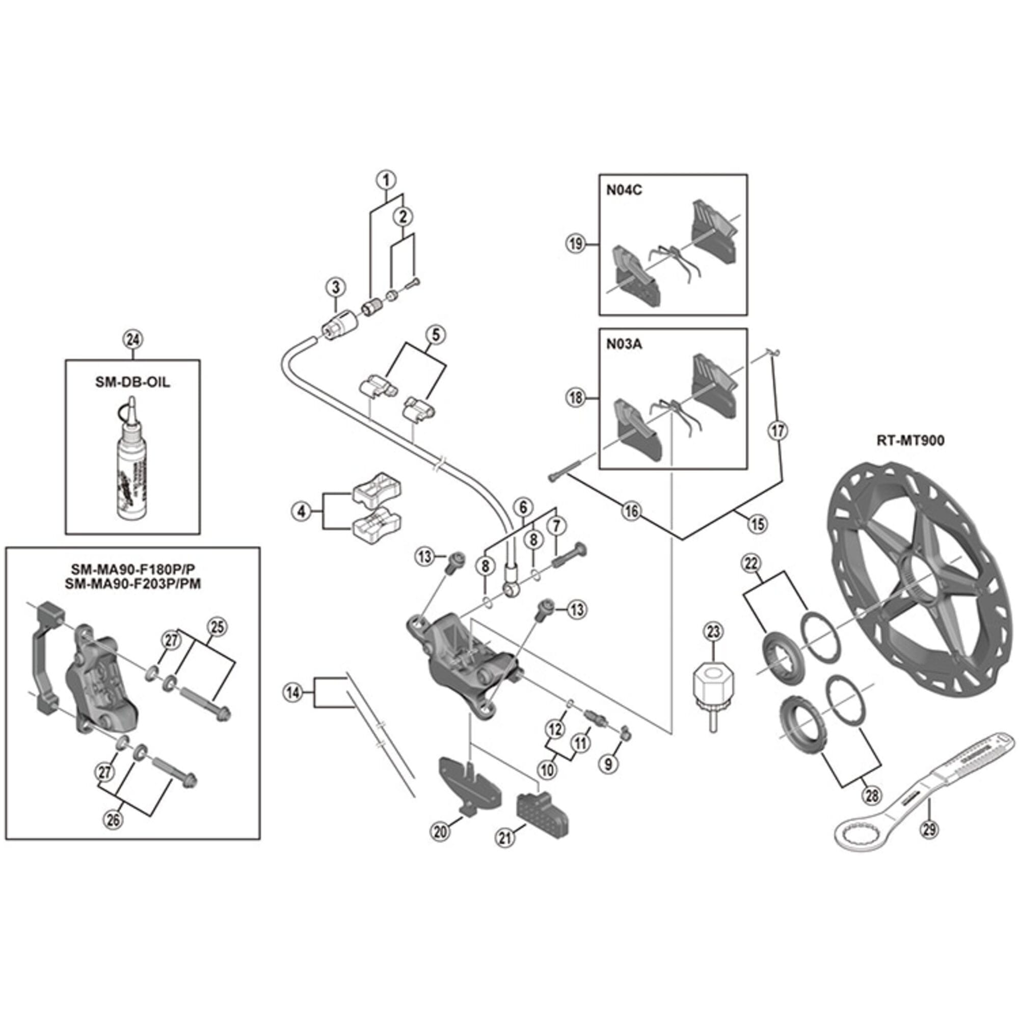 Shimano Spares M9120 Banjo bolt and O | Power2Cyclering