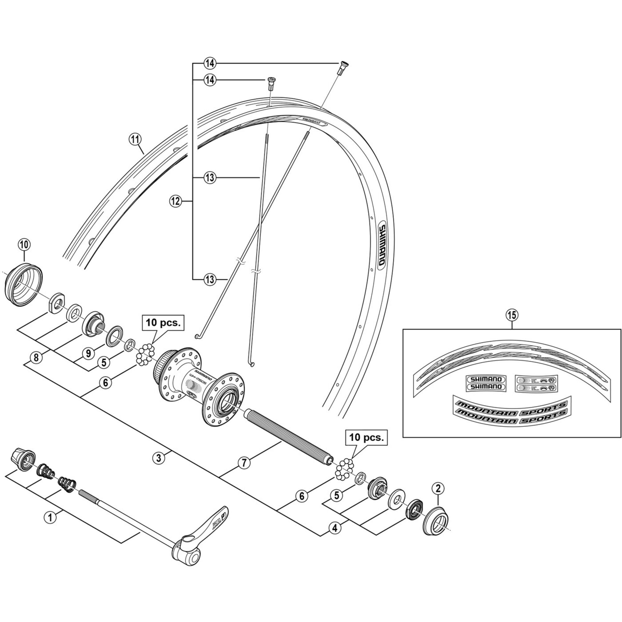 Shimano Spares M505 rotor mount cover