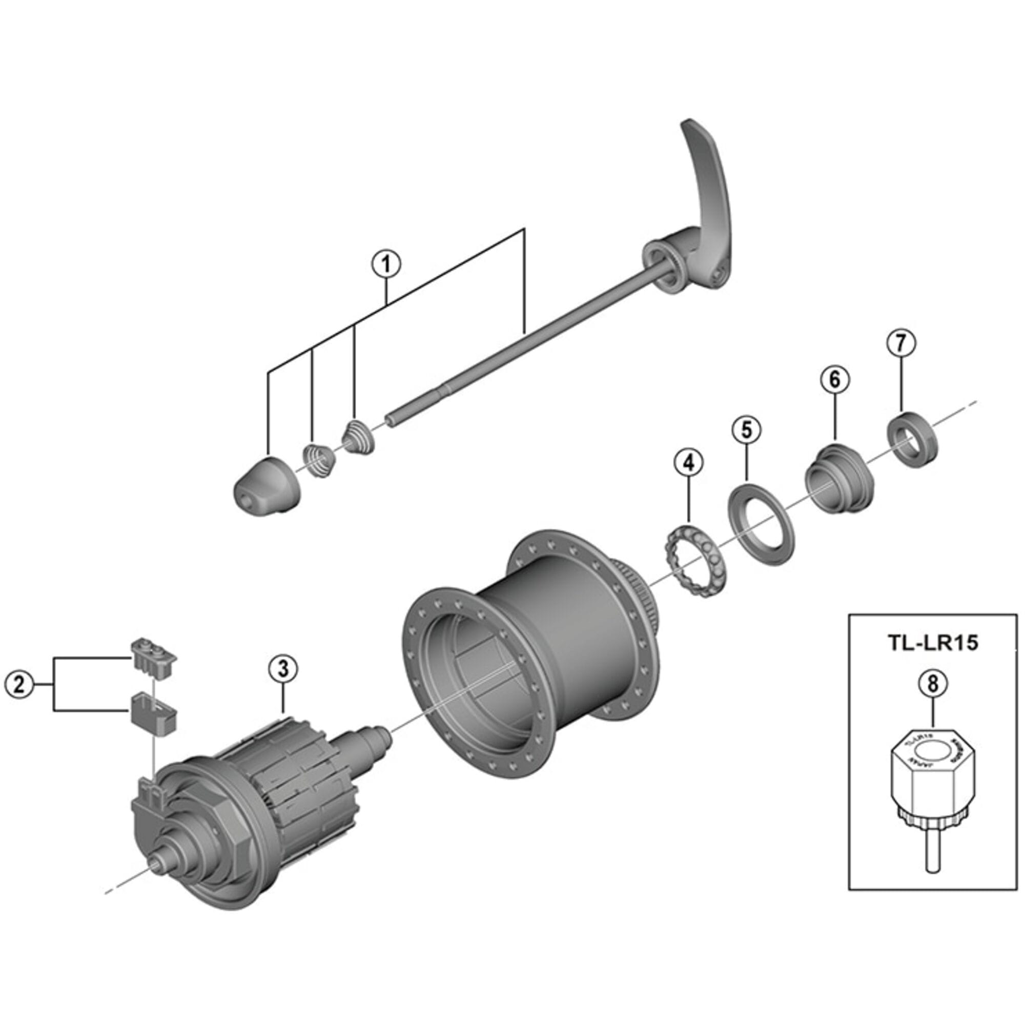 Shimano Spares UR700 left hand cone with seal support
