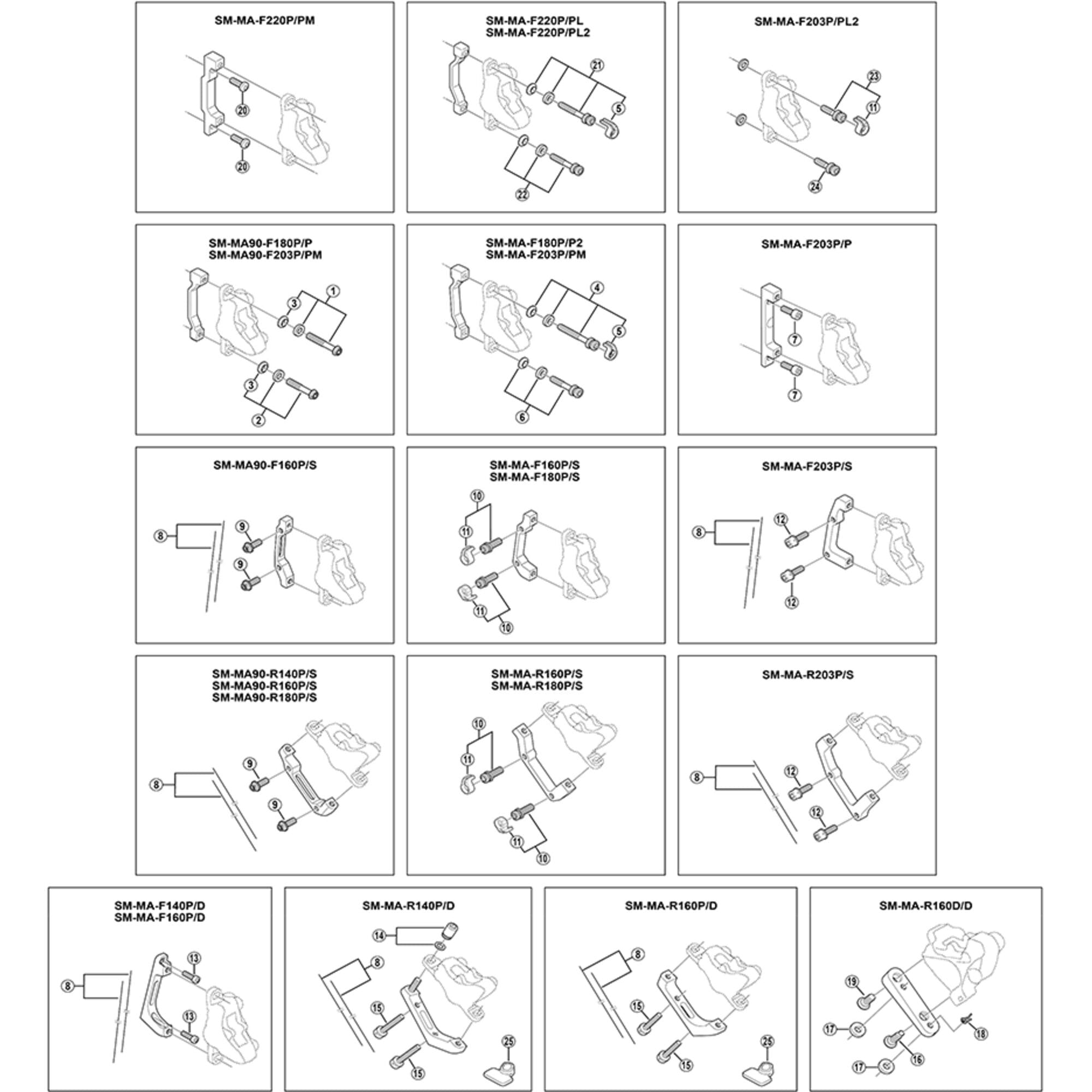 Shimano Spares R9270 caliper fixing bolt, B2