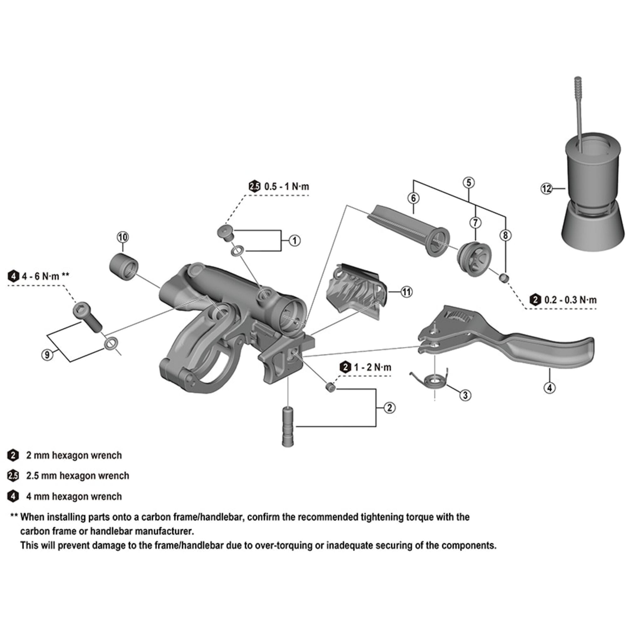 Shimano Spares M8200 lever axle and fixing screw