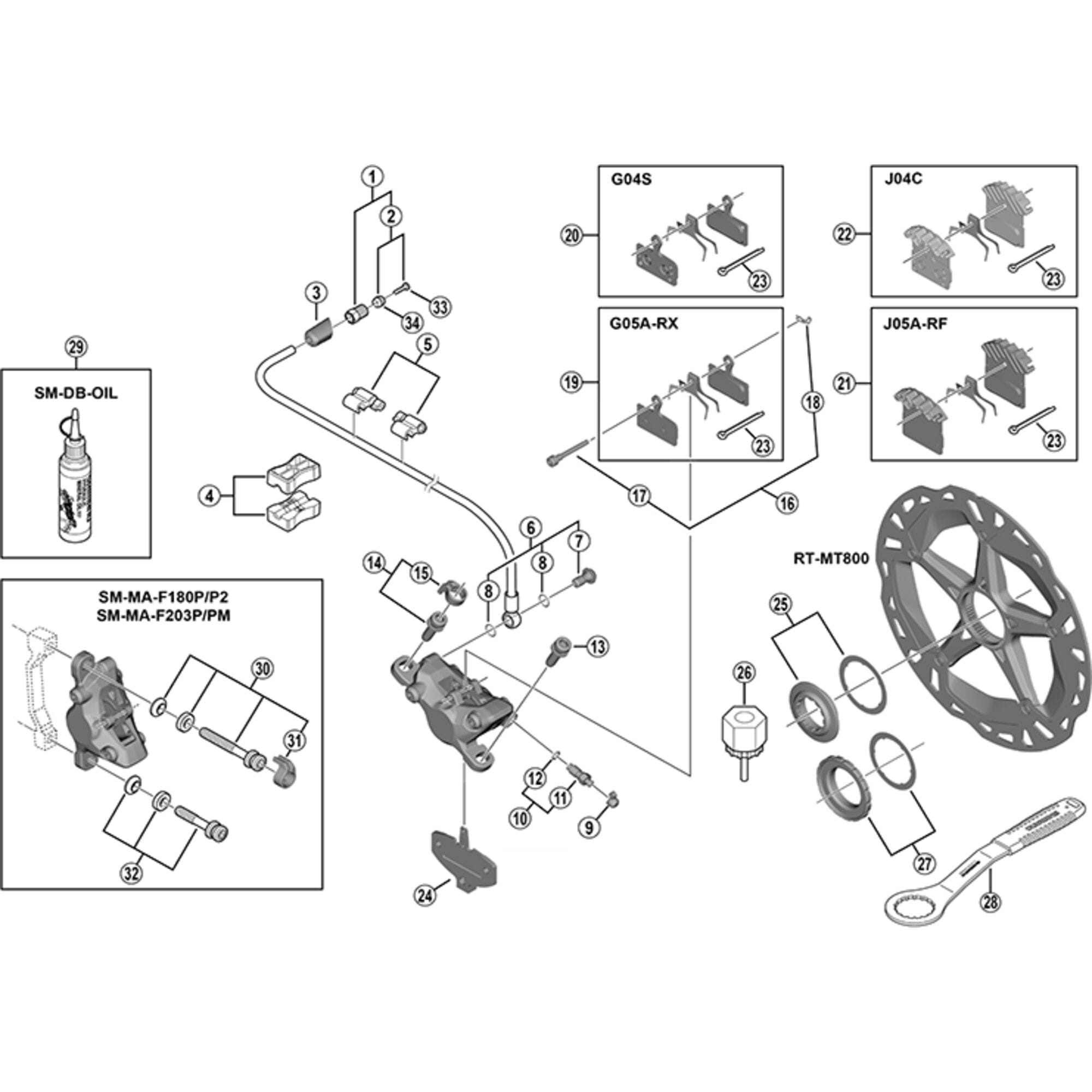 Shimano Spares M8100 banjo bolt and O | Power2CycleRing