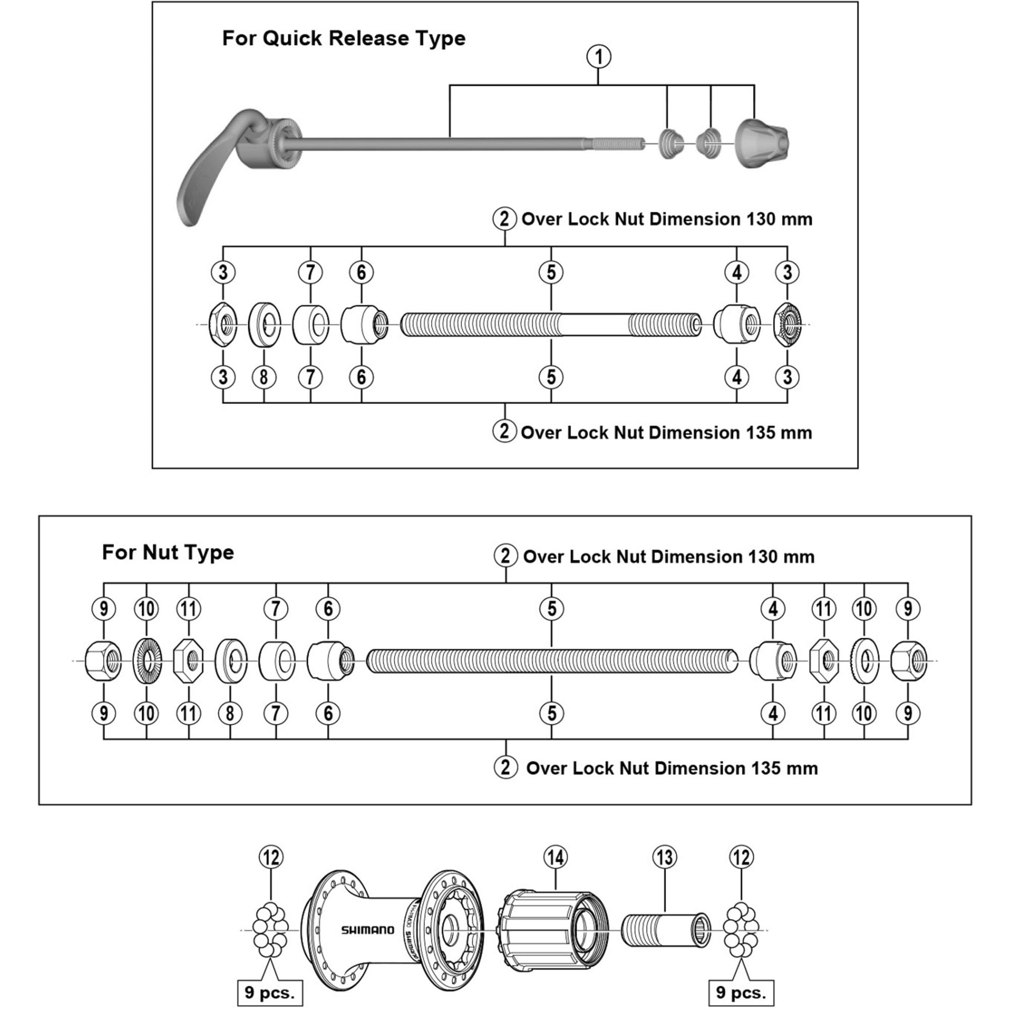 Shimano Spares RM30 complete freewheel body, 7 | Power2Cyclespeed