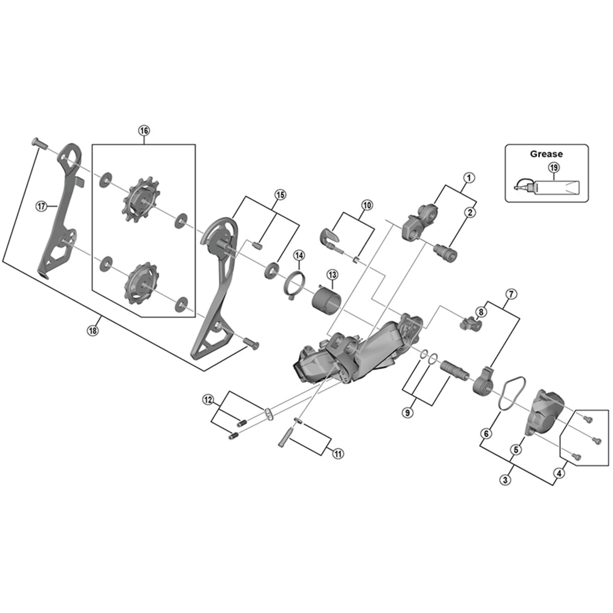 Shimano Spares GS outer plate assembly, GS