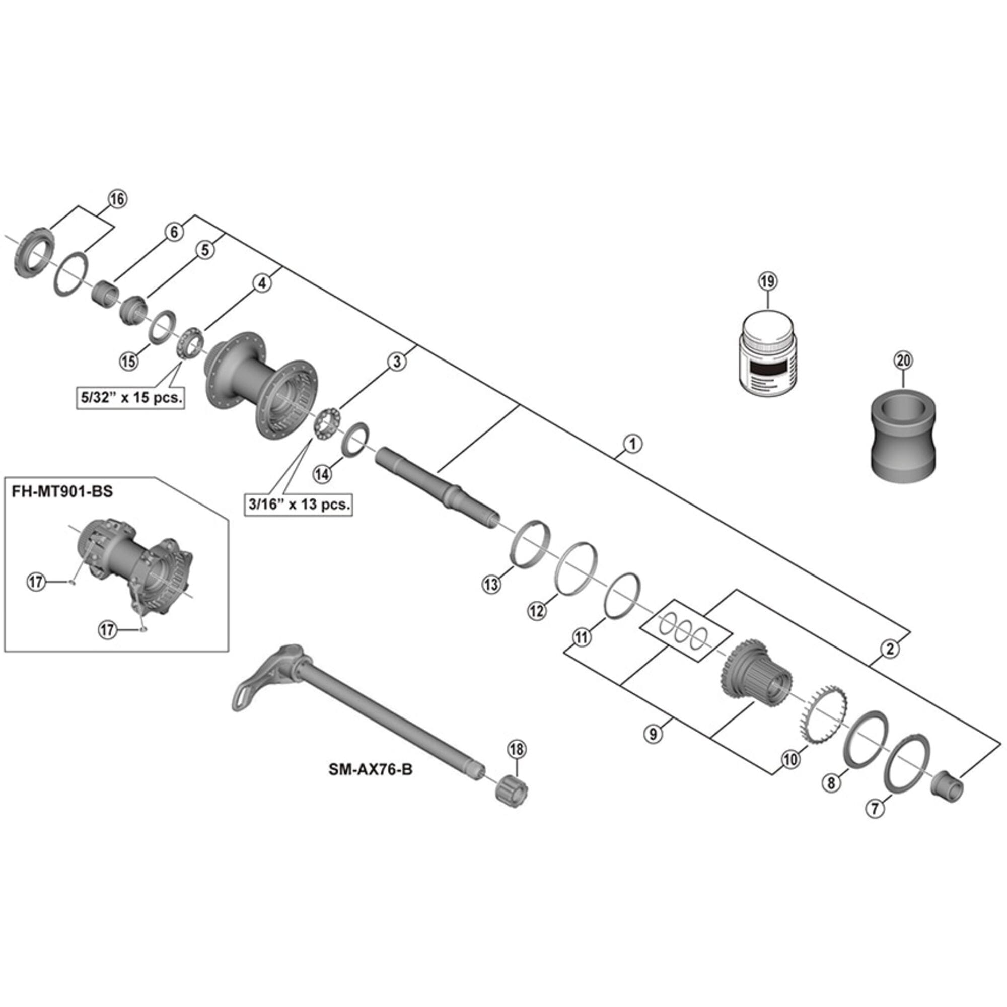 Shimano Spares M9111 coil spring