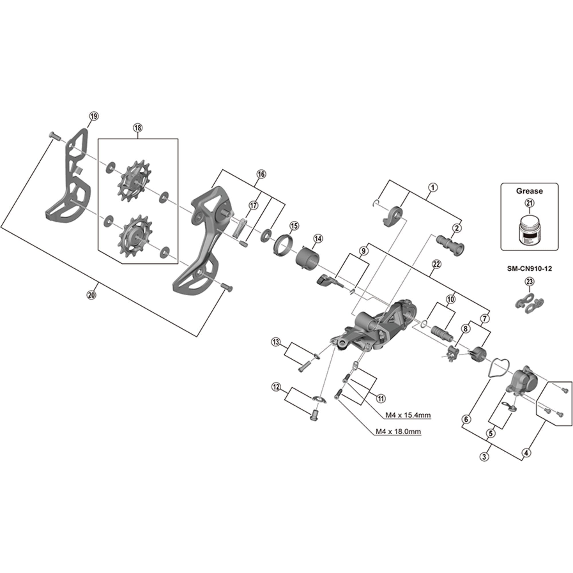 Shimano Spares M8100 P | Power2Cyclecover unit