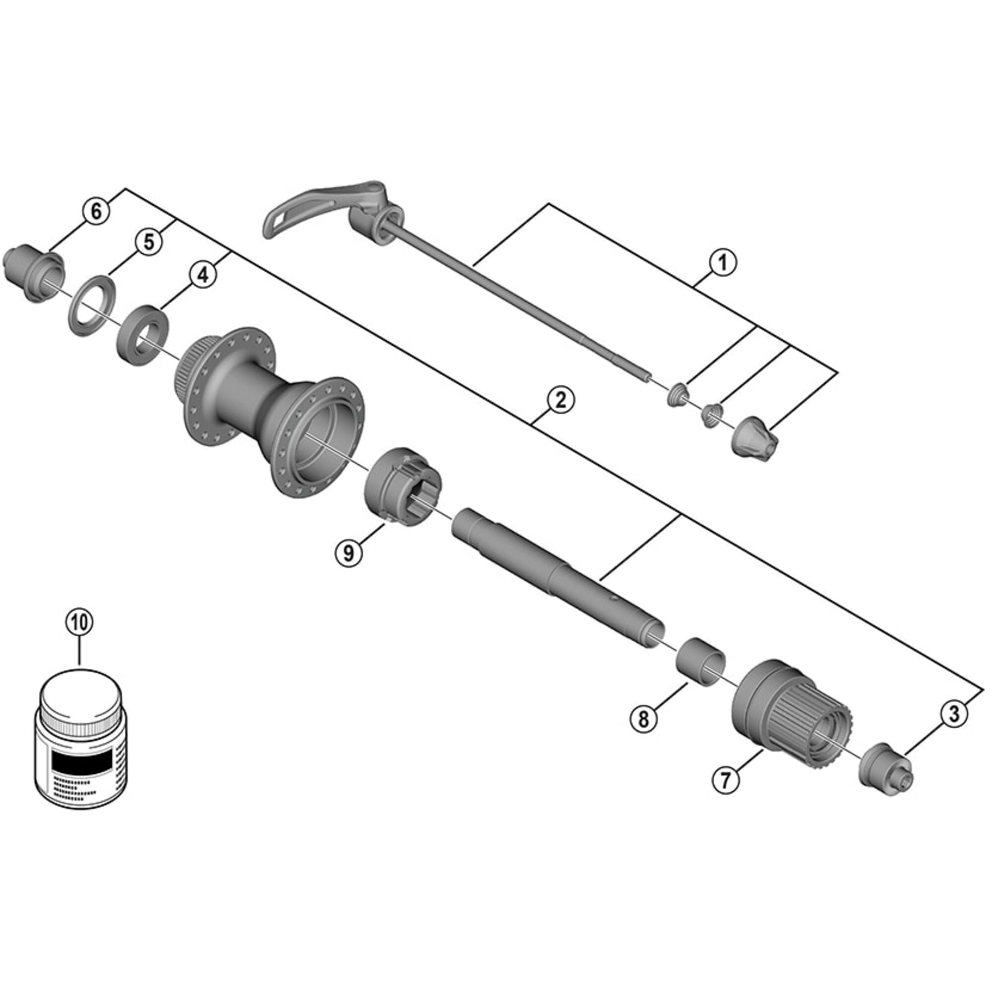 Shimano Spares MT401 right hand cap unit