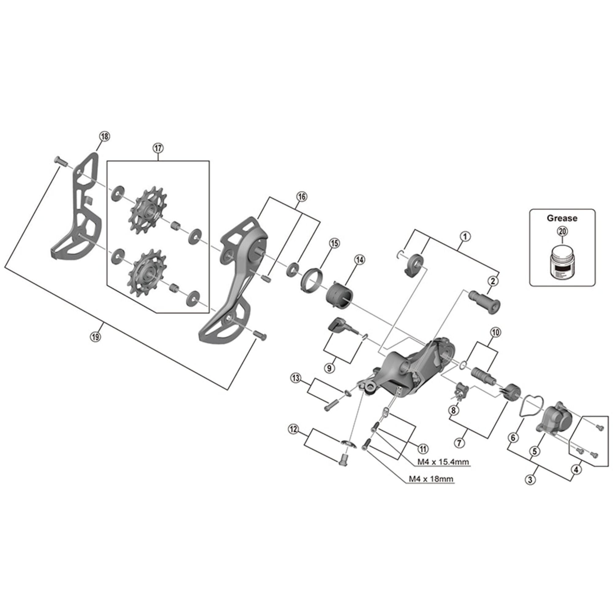 Shimano Spares M5130 inner plate, GS