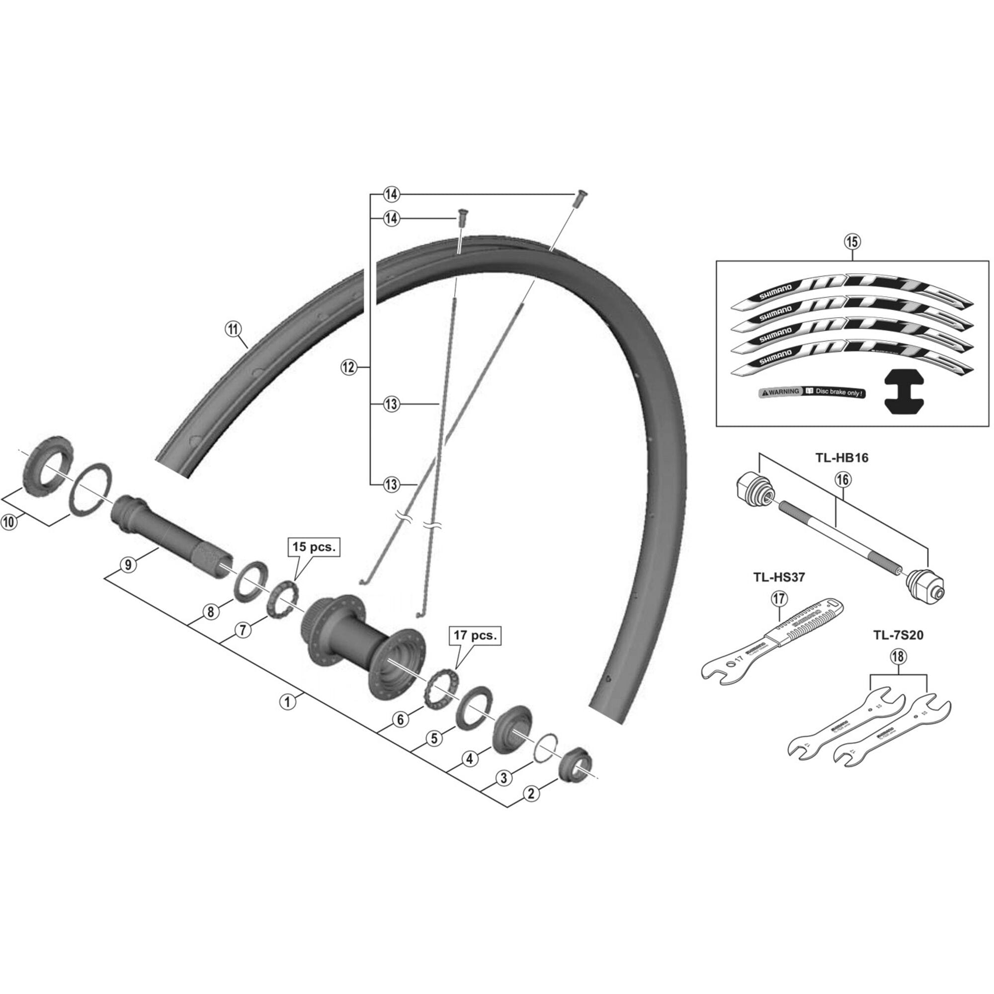Shimano Spares 275 spoke, 268 mm