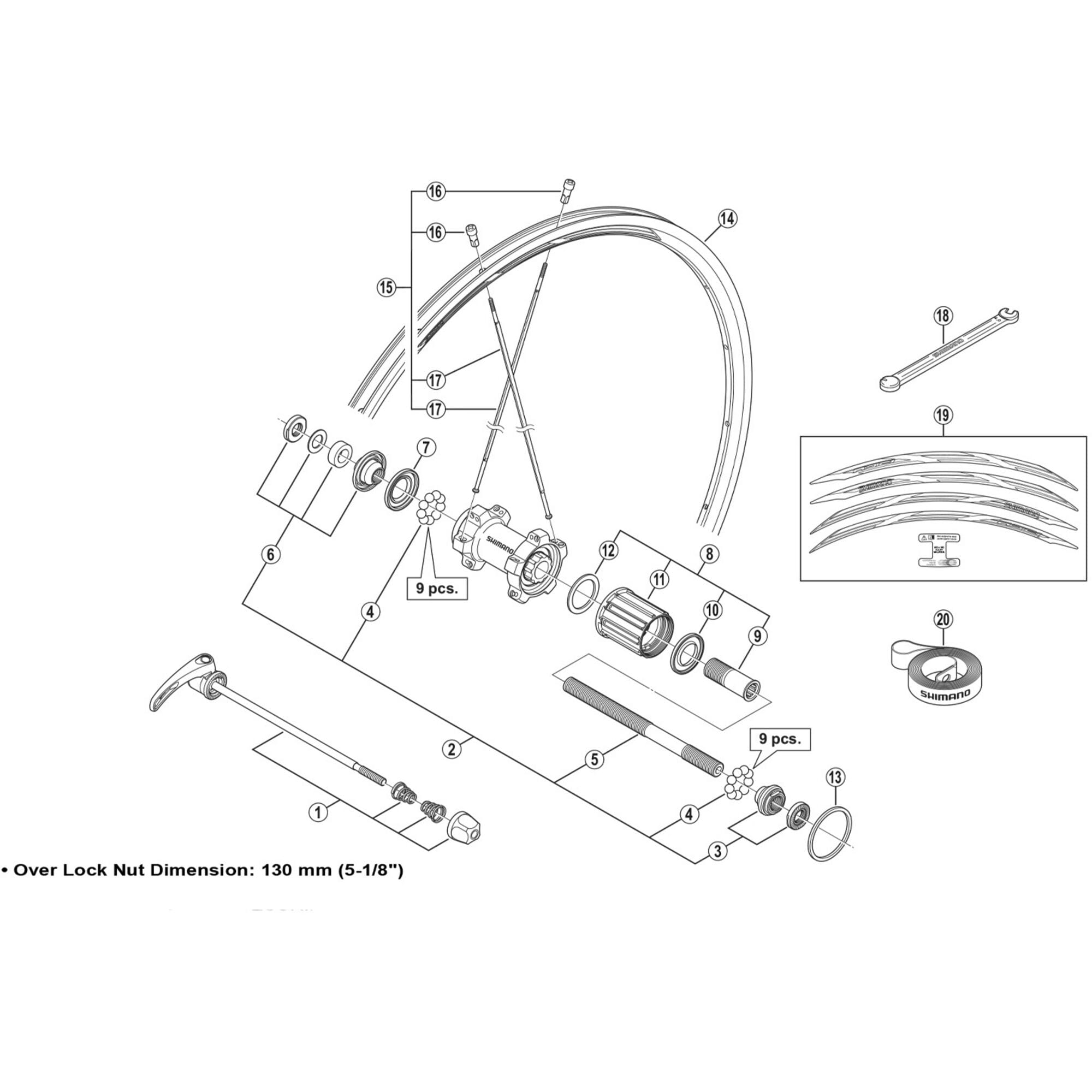 Shimano Spares RS21 CL | Power2CycleR complete freewheel body