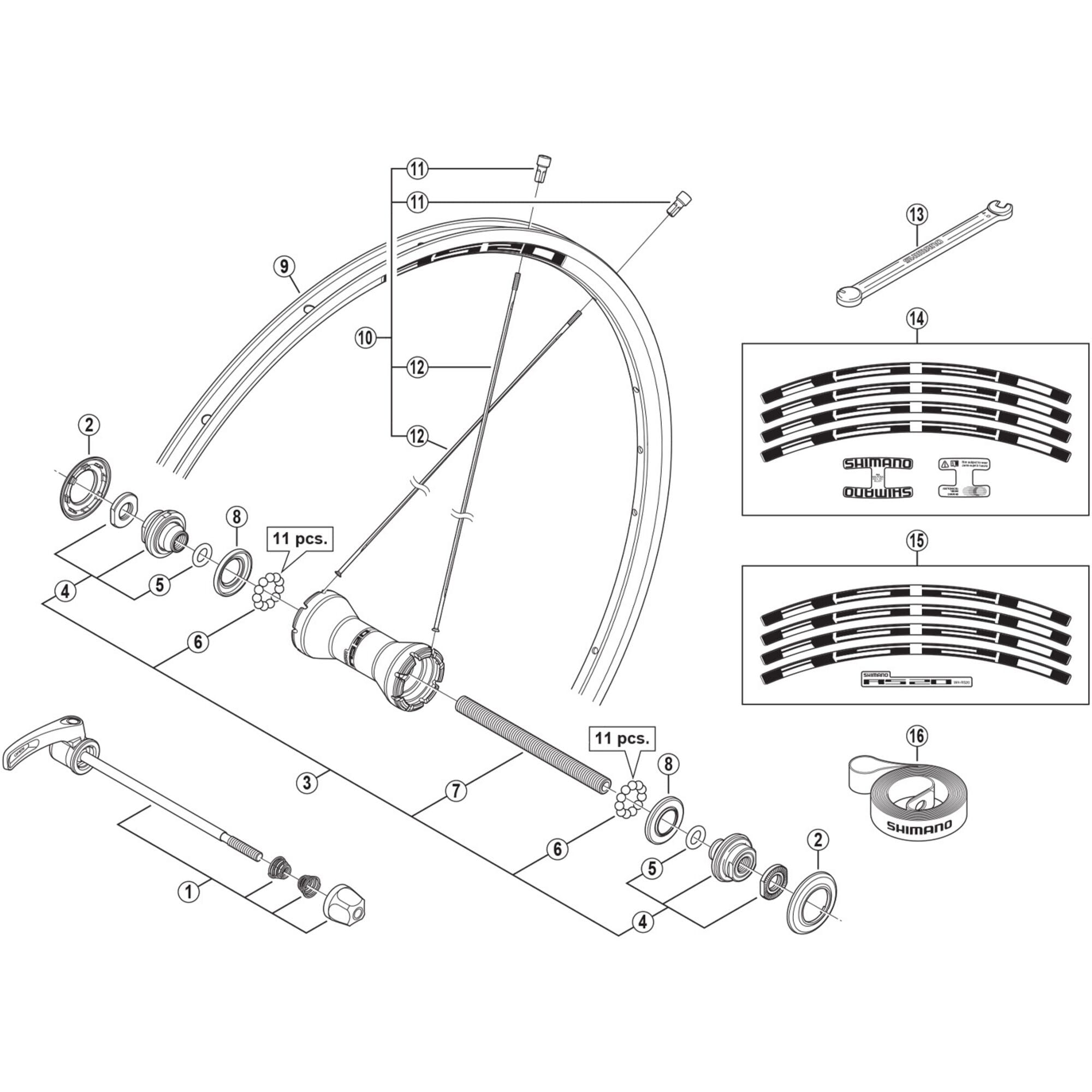 Shimano Spares F lock nut unit