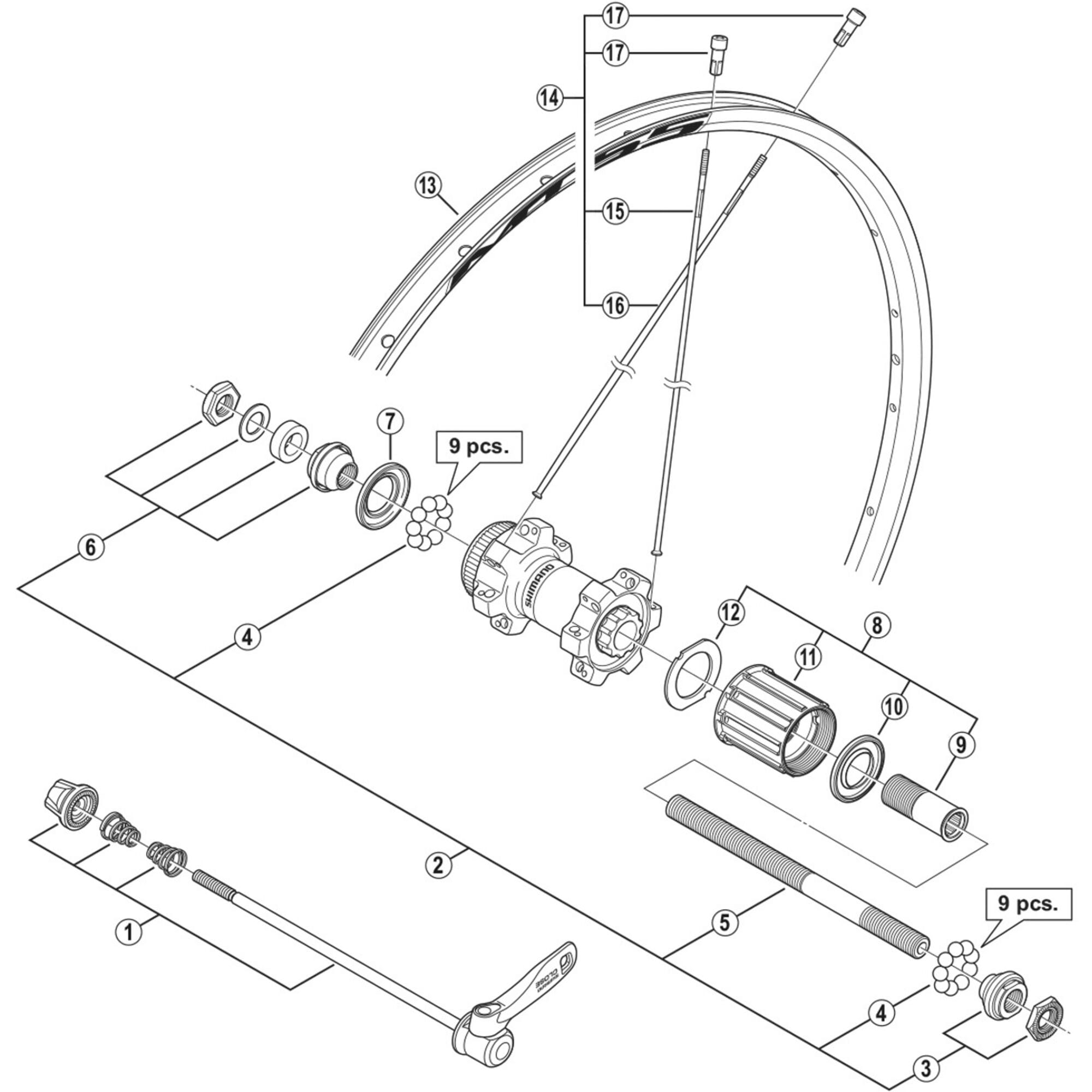 Shimano Spares 29 spoke 303 mm